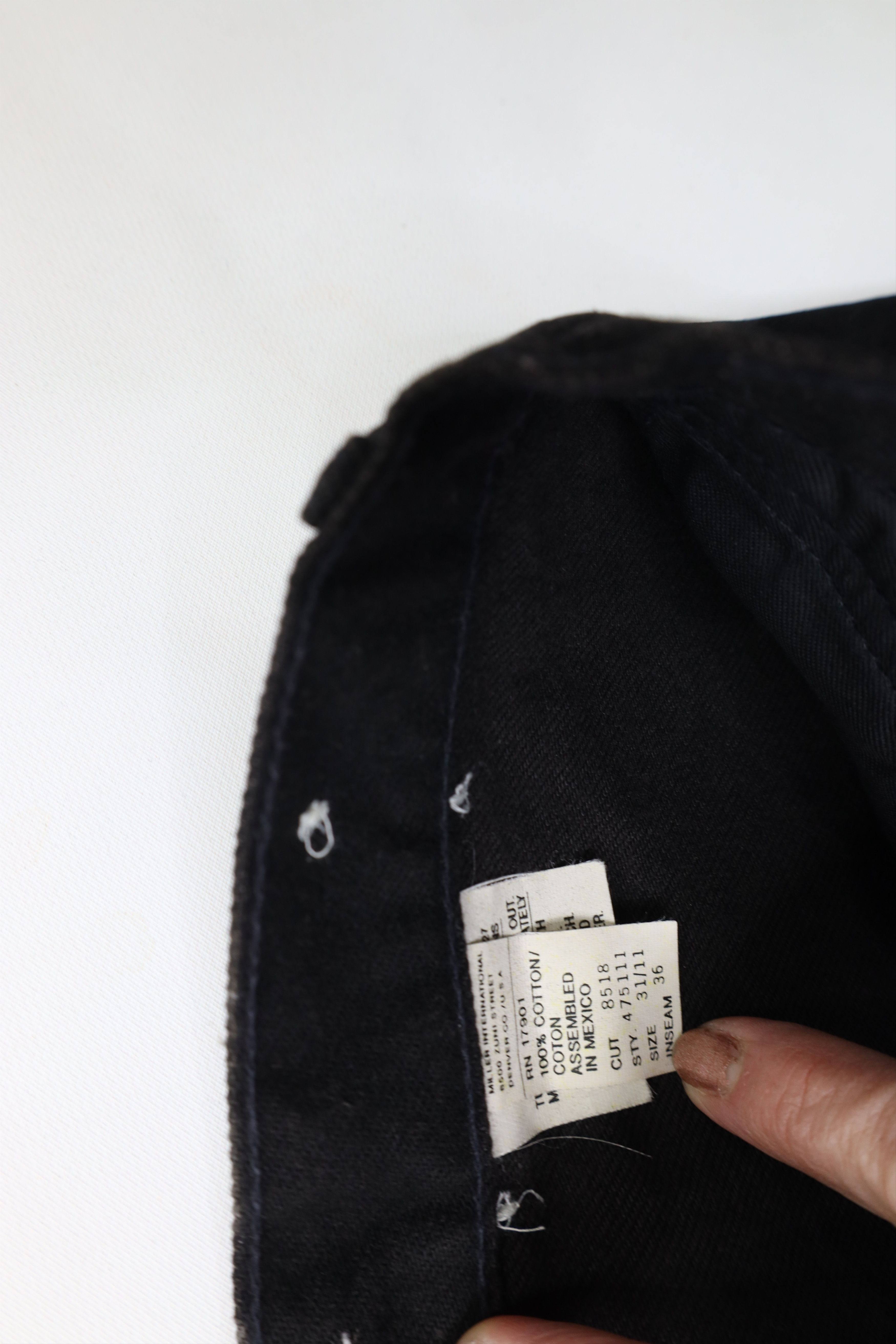Vintage Deadstock Vintage 90s Streetwear High Waist Straight Jeans Size 31" - 10 Thumbnail