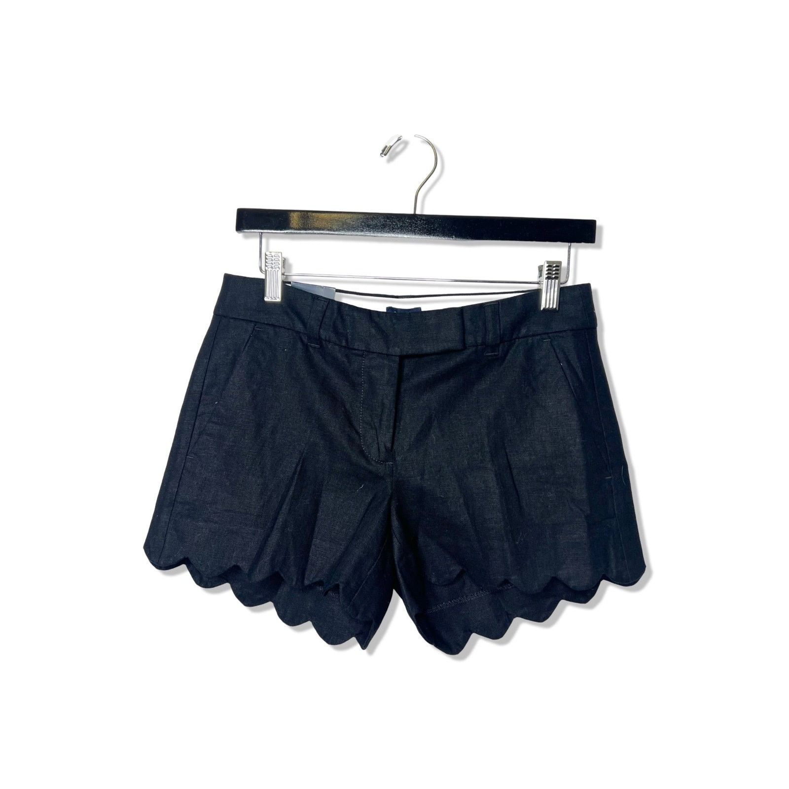J.Crew NWT! J. Crew Linen Black Shorts, Size 0 Size 25" / US 0 / IT 36 - 1 Thumbnail