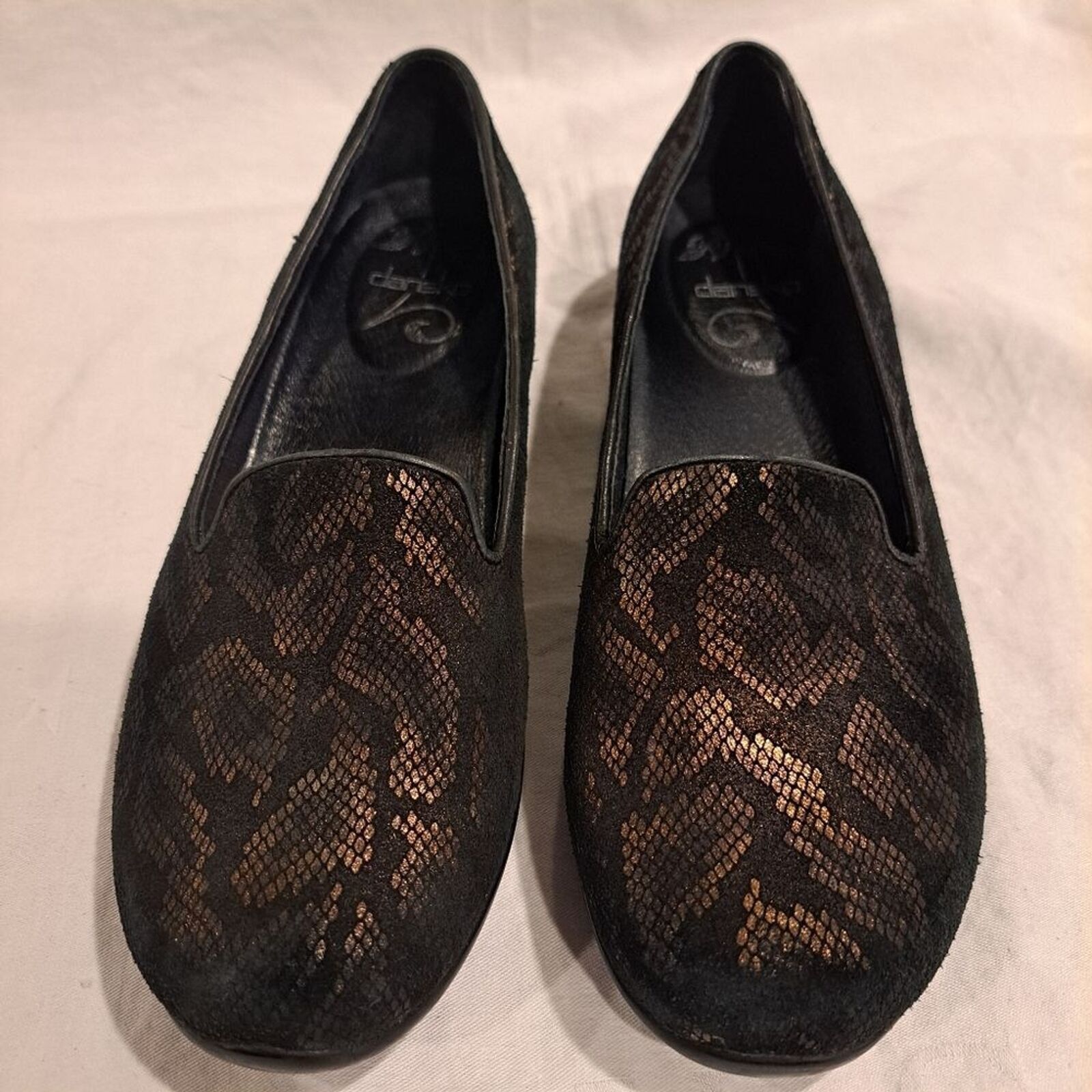 Dansko Dansko black leather slip-on loafers lace design size US 7.5 Size US 7.5 / IT 37.5 - 5 Thumbnail