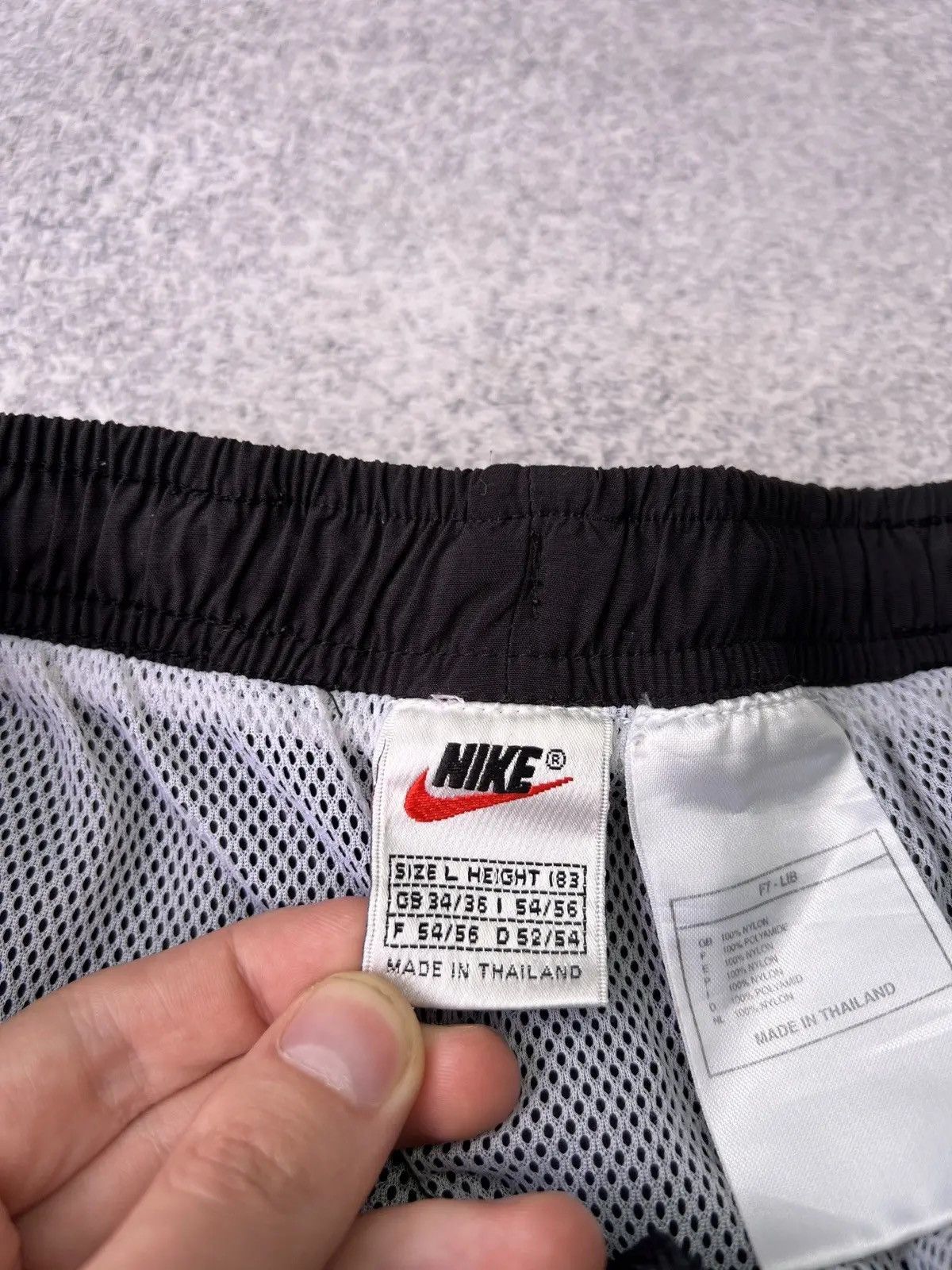 Nike × Vintage Vintage Nike 90s style big swoosh shorts Size US 34 / EU 50 - 5 Thumbnail