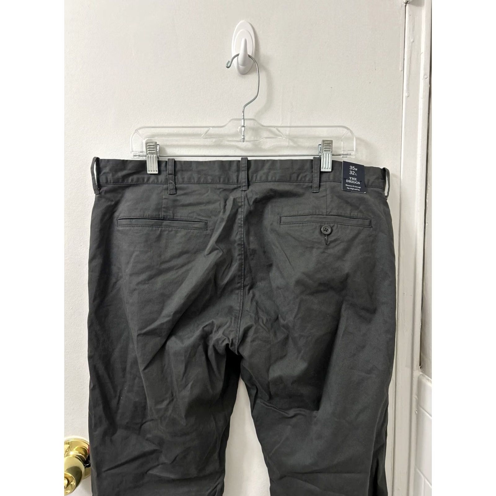 J.Crew J. Crew The Driggs Slim Fit Flex Chino Pants Mens 35x32 Gray Flat Front Tapered Regular Inseam 32"} Size US 35 - 7 Thumbnail