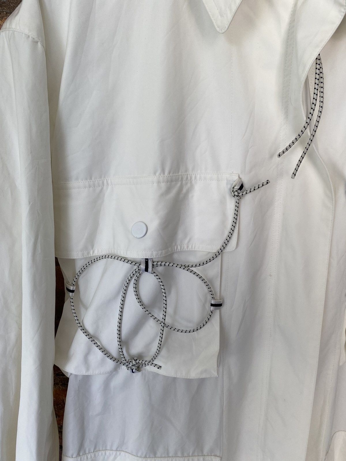 Issey Miyake SS04 ISSEY MIYAKE Bungee Cord Long Raincoat Size US M / EU 48-50 / 2 - 8 Thumbnail