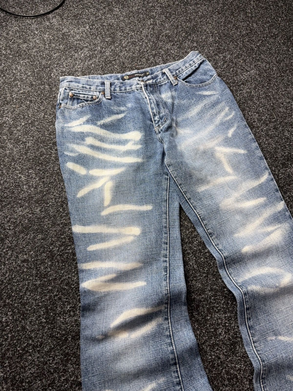 Japanese Brand Y2K Chilli Pepper Archive Flare Jeans Acid Wash Y2K Bootcut Size 30" / US 8 / IT 44 - 6 Thumbnail