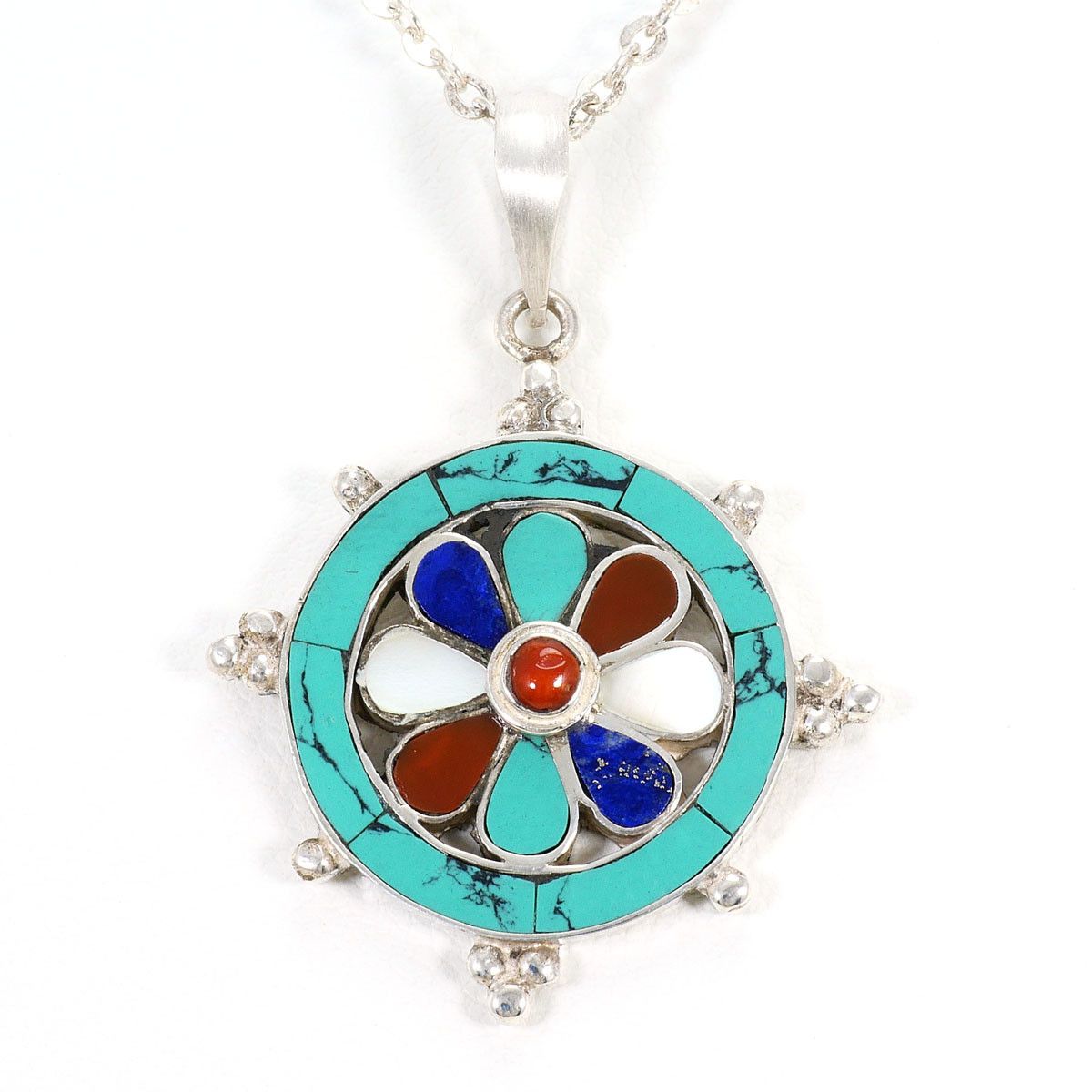Other Other Silver 925 Natural Stone Necklace Precious Metal Necklace DUTY FREE for USA Size ONE SIZE - 1 Thumbnail