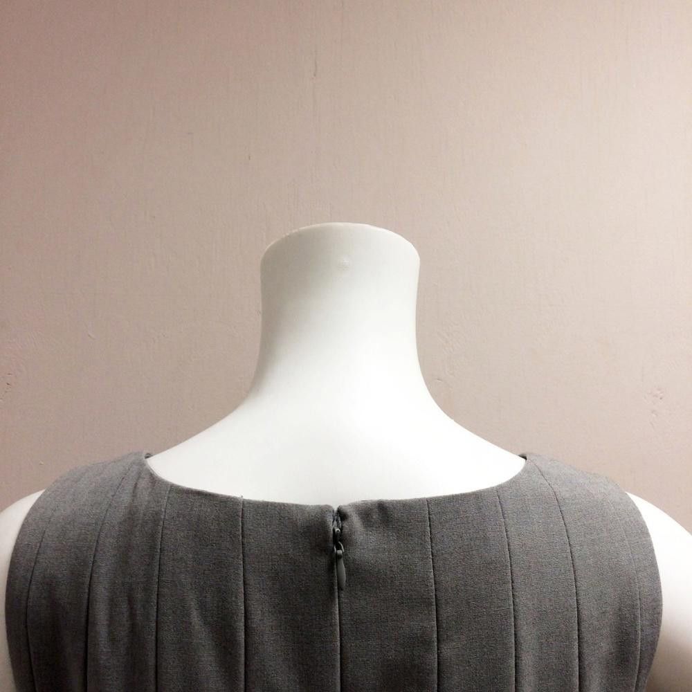 Calvin Klein Calvin klein Grey Pleated Dress Size XS / US 0-2 / IT 36-38 - 5 Thumbnail