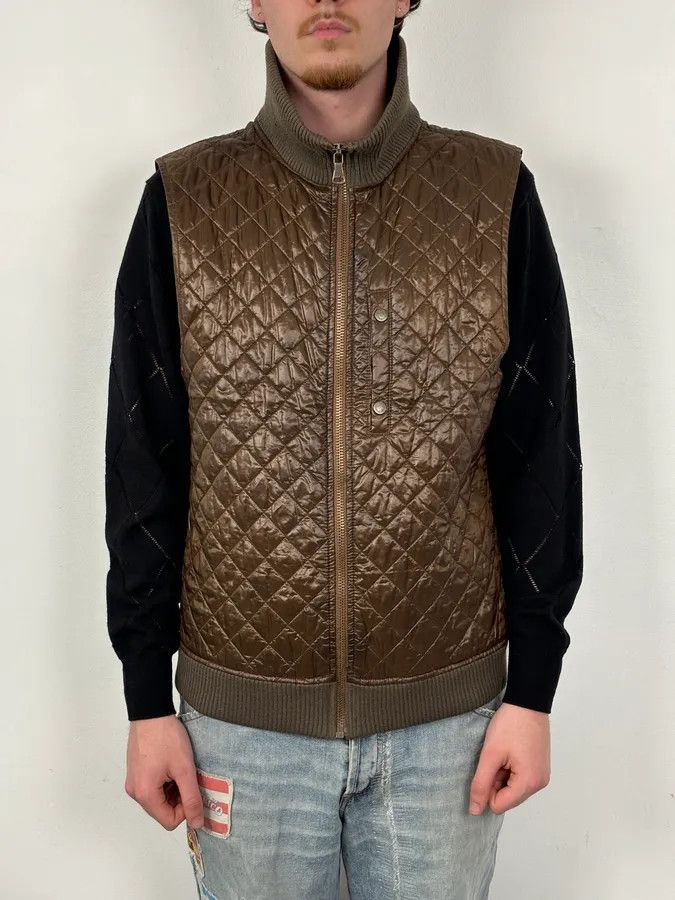 Dolce & Gabbana 2000s Dolce & Gabbana Brown Quilted Nylon Vest Size US M / EU 48-50 / 2 - 2 Thumbnail