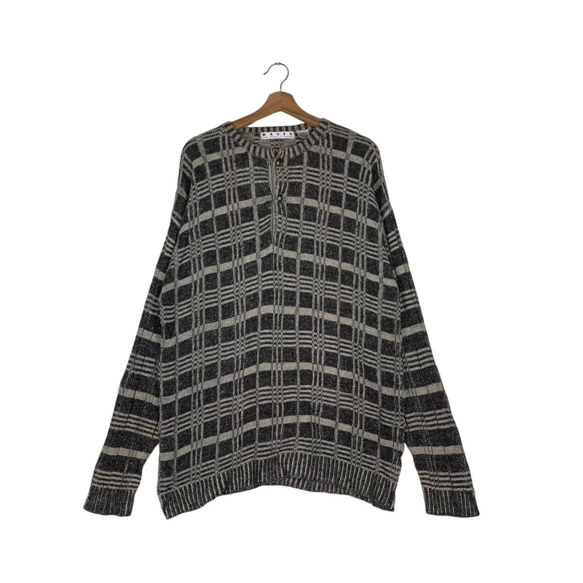 Vintage BASIX Fenn Wright & Manson Half Button Knit Sweater 1195-C54 Size US S / EU 44-46 / 1 - 1 Thumbnail