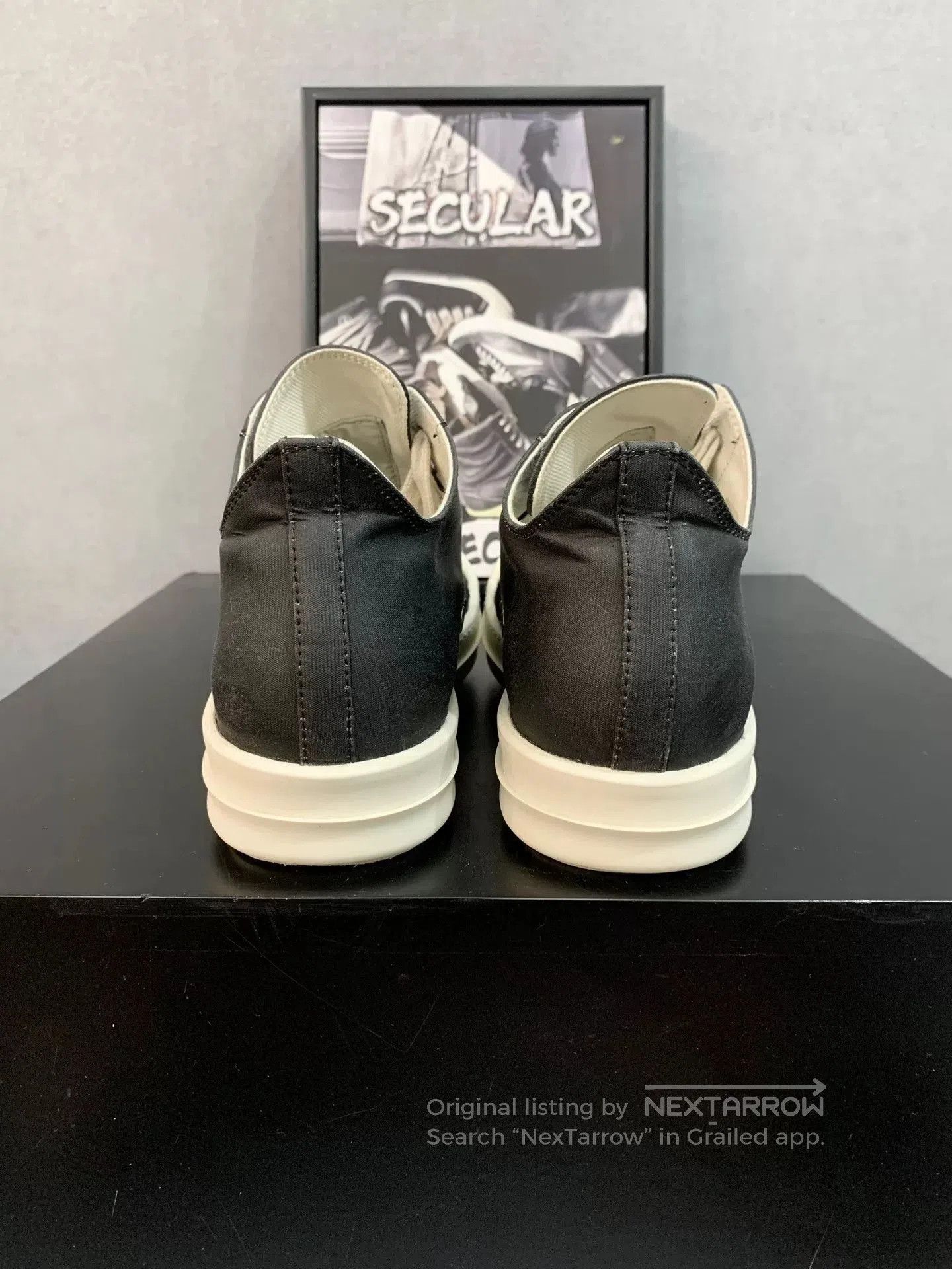 Rick Owens Rick Owens Black Silk Low. Size US 6.5 / IT 36.5 - 7 Thumbnail