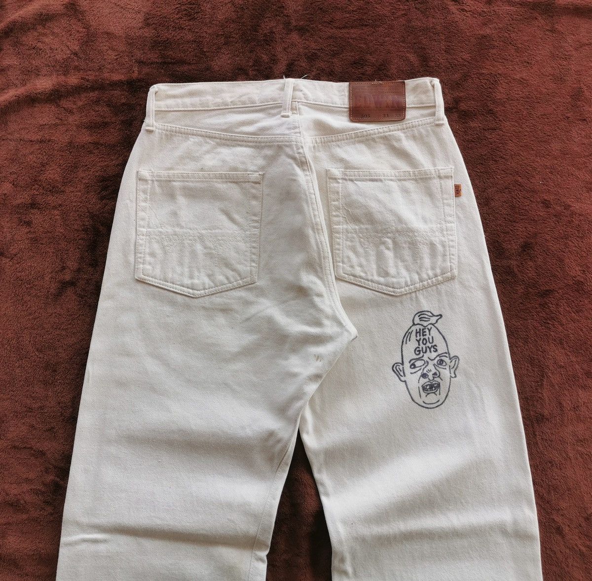 Beauty Beast Edwin Selvedge Size 31 x 46.5 Size US 31 - 3 Thumbnail