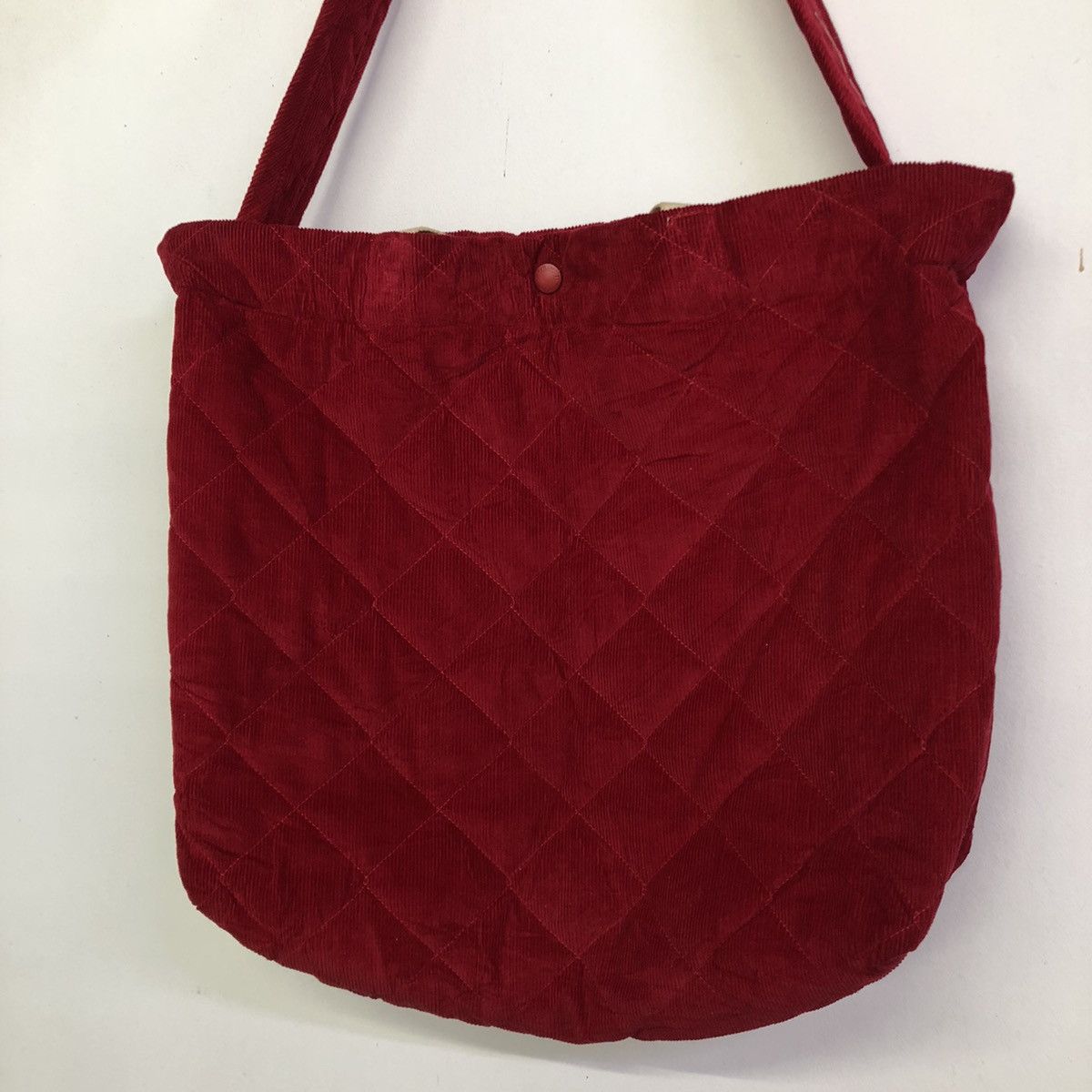 Lavenham × Vintage Vintage Lavenham Red Burgundy Cudroy Tote Travel Bag Size ONE SIZE - 9 Thumbnail