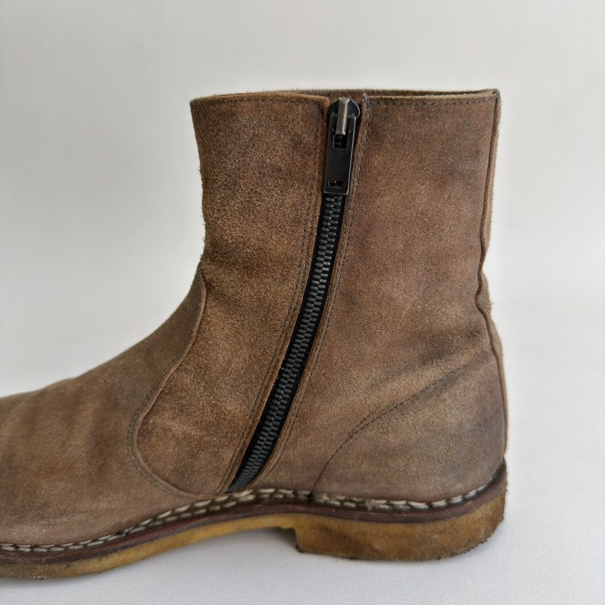 Maison Margiela S/S 14 Distressed Suede Western Boots Size US 9 / EU 42 - 12 Thumbnail