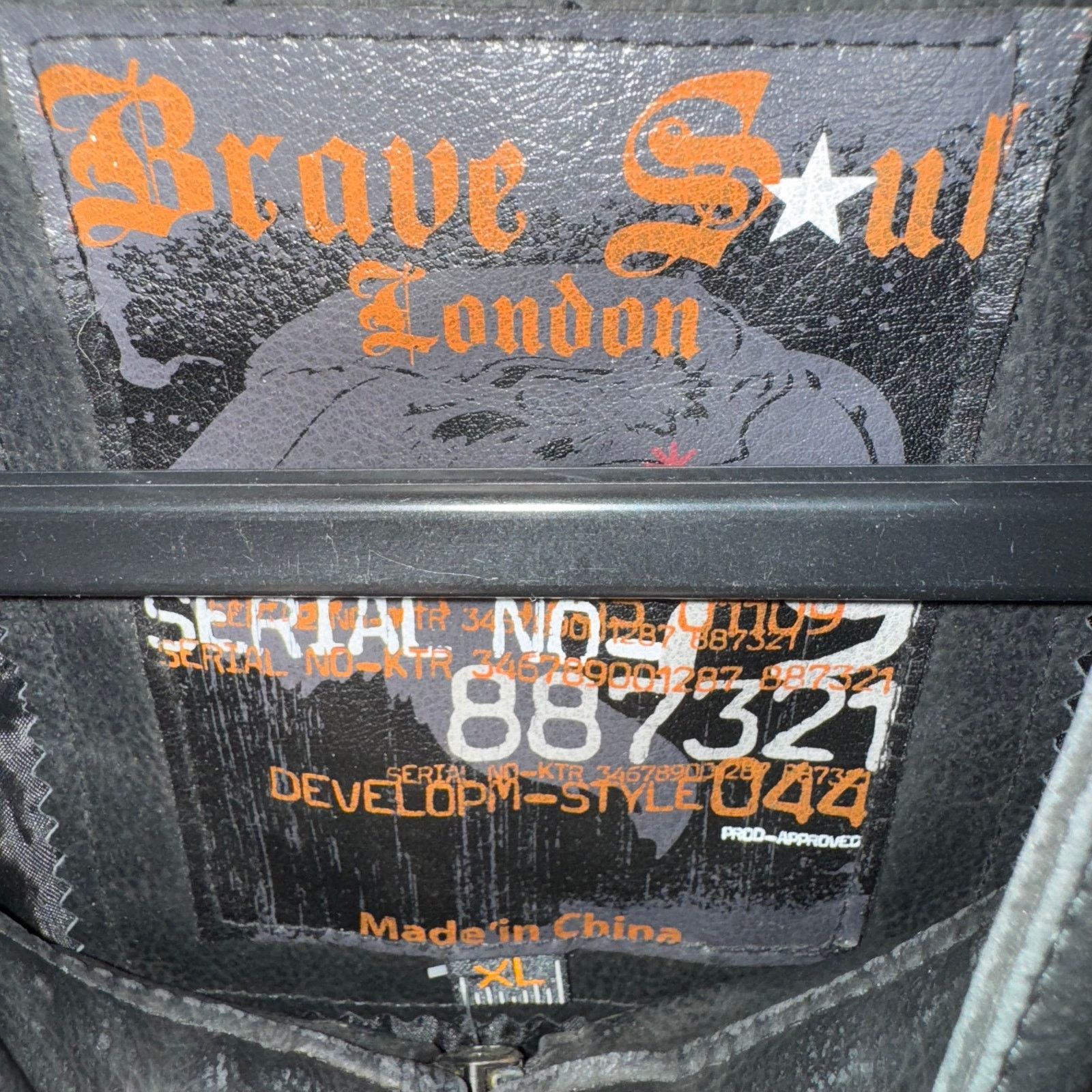 Brave Soul Vintage Y2K brave soul London 2000s leather striped jacket Size US XL / EU 56 / 4 - 3 Thumbnail