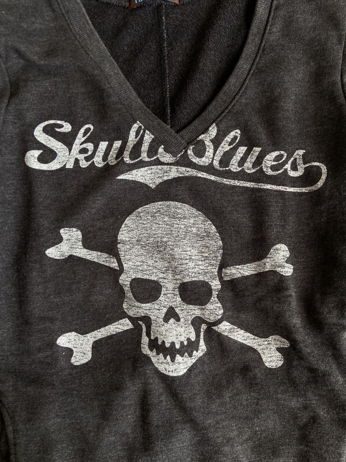 If Six Was Nine × Japanese Brand × Le Grande Bleu (L.G.B.) PAULINE BLEU "Skulls Blues" Logo Sweatshirt Size US M / EU 48-50 / 2 - 2 Thumbnail