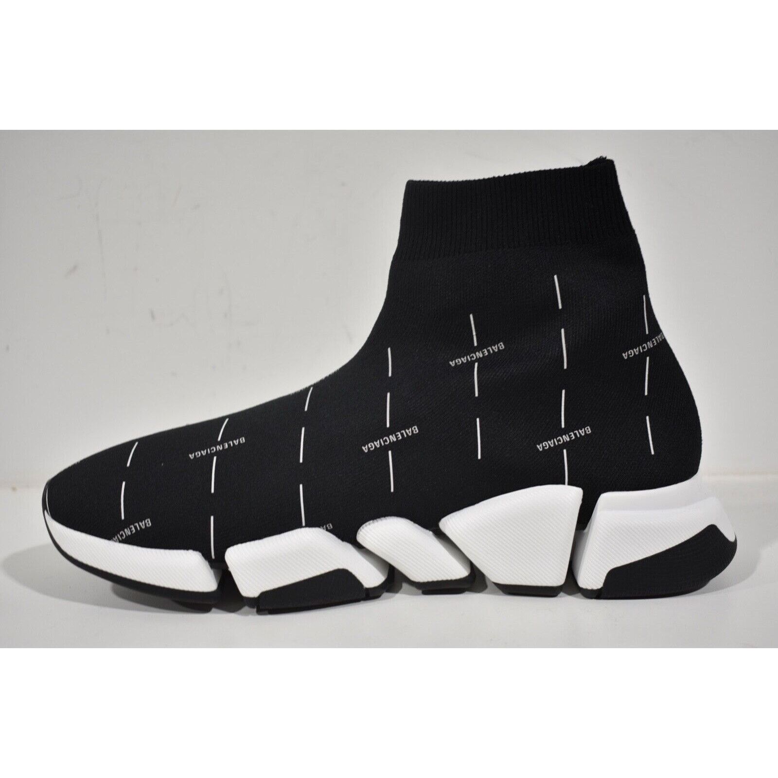 Balenciaga Balenciaga Mens Speed 2.0 Sock Black White All Over Size US 10 / EU 43 - 9 Thumbnail