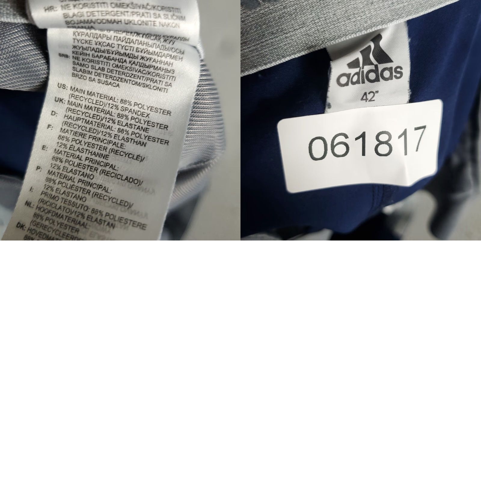 Adidas Adidas Shorts Mens Size 42 Blue Golf Casual Slash Pockets Flat Front Chino Size US 42 / EU 58 - 8 Thumbnail