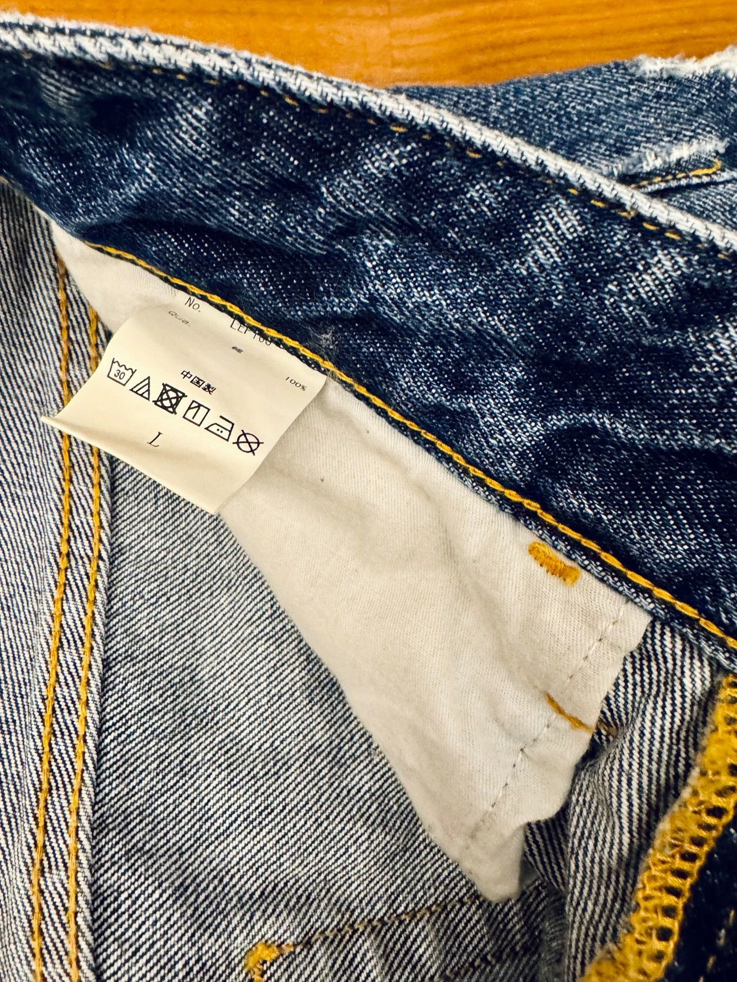 Other LEGENDA BY VANQUISH Washed Destroyed Blue Denim Jeans L Size US 34 / EU 50 - 5 Thumbnail