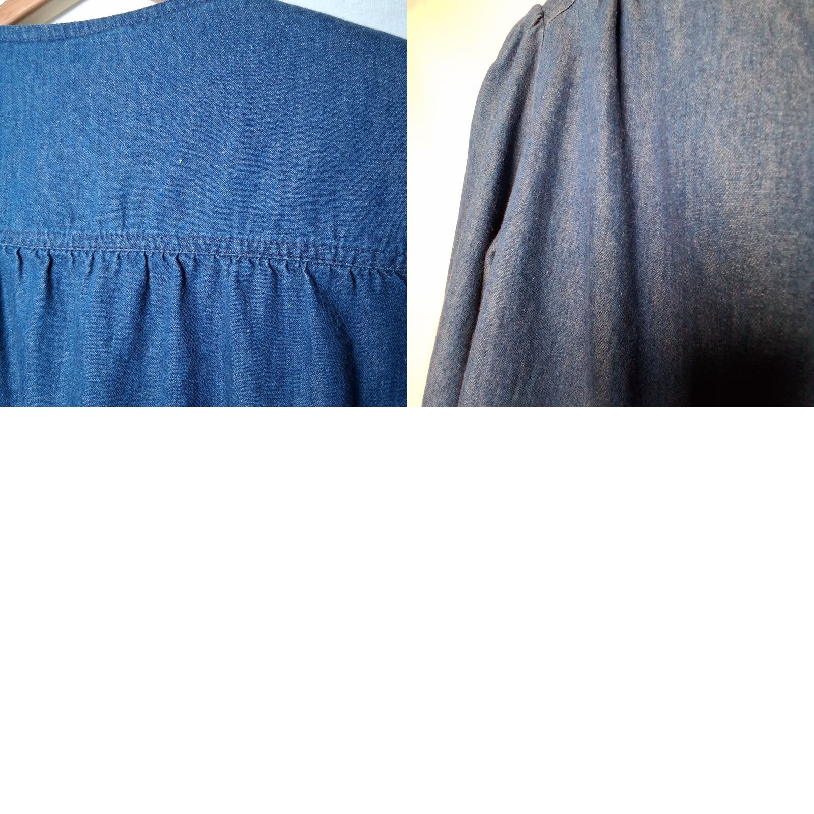 Vintage VINTAGE Wes Chestler Cross Stitch Chambray Shirt Blue Large L/XL Blue Shirt Woman Size L / US 10 / IT 46 - 11 Thumbnail