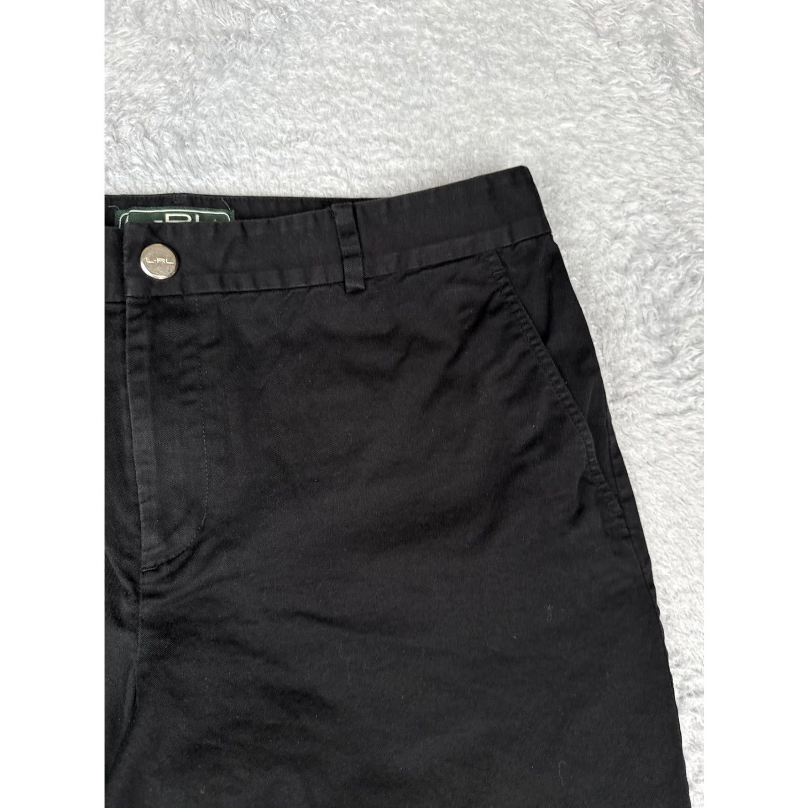 Ralph Lauren Lauren Ralph Lauren L-RL Shorts Womens Bermuda Black 10 Chino Stretch Casual Size 32" / US 10 / IT 46 - 5 Thumbnail