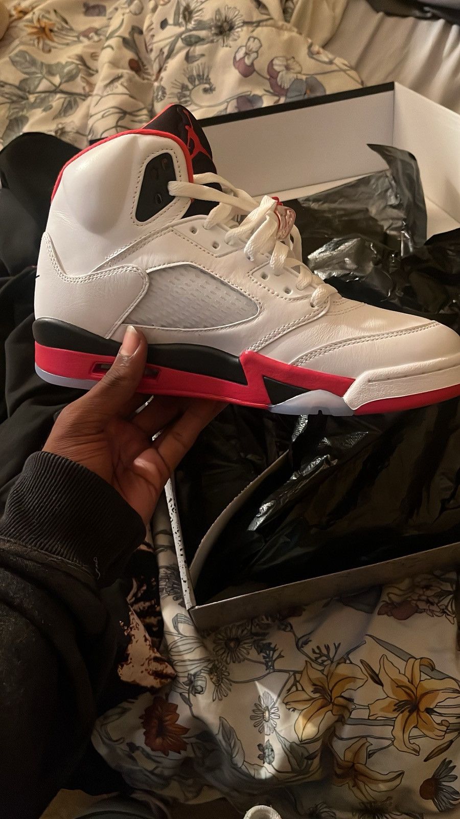 Jordan Brand Fire red jordan 5 Size US 9.5 / EU 42-43 - 7 Thumbnail