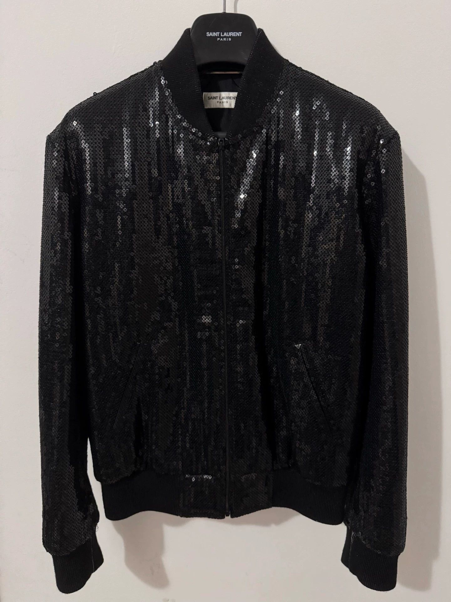 Saint Laurent Paris Saint Laurent SLP17FW Black Knight Round Scale Jacket Size XL / US 12-14 / IT 48-50 - 1 Thumbnail