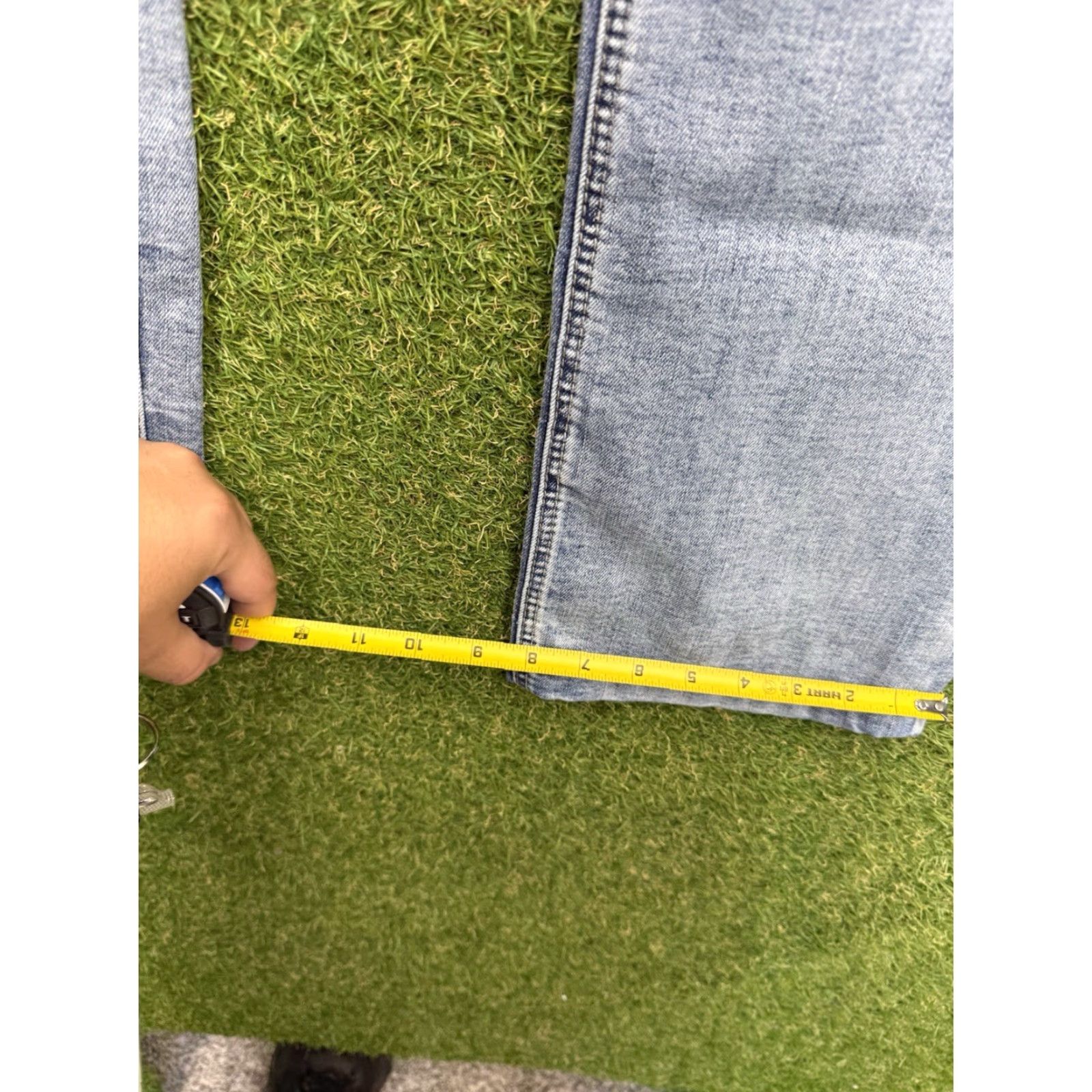 Silver Jeans Co. VINTAGE Silver Jeans Jeans 36x28 Grayson Light Wash Distressed Stretch Denim Men Regular Adult Medium Blue 1990s 2000s Hip Hop Retro Punks Mens Size US 36 / EU 52 - 5 Thumbnail