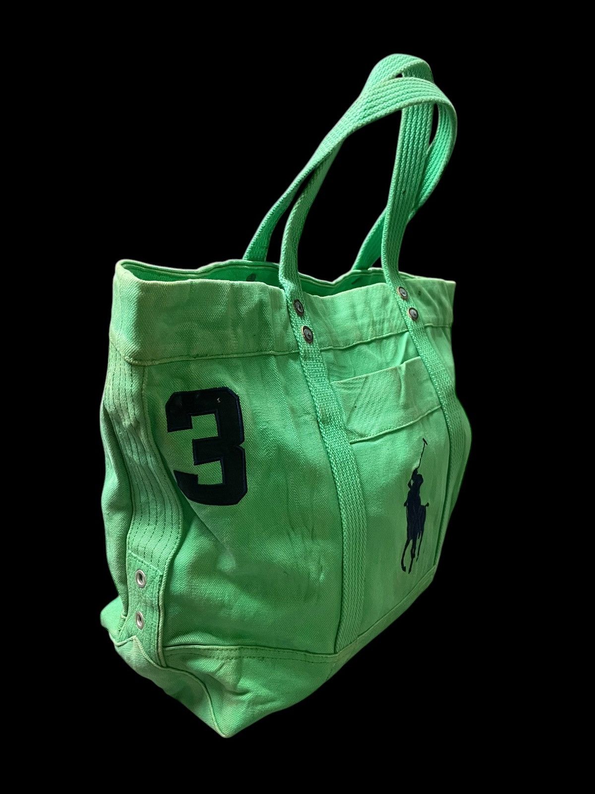 Japanese Brand POLO Ralph Lauren Canvas Tote Bag (79) Size ONE SIZE - 5 Thumbnail