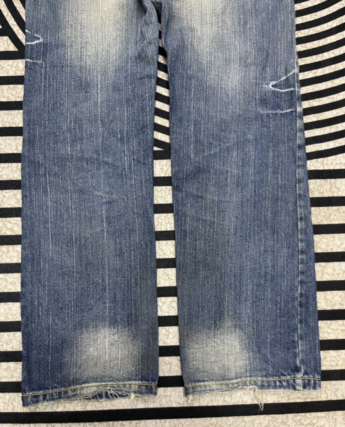Norton 2000s NORTON DENIM DISTRESSED JEANS EMBROIDERED LOGO Size US 32 / EU 48 - 16 Thumbnail