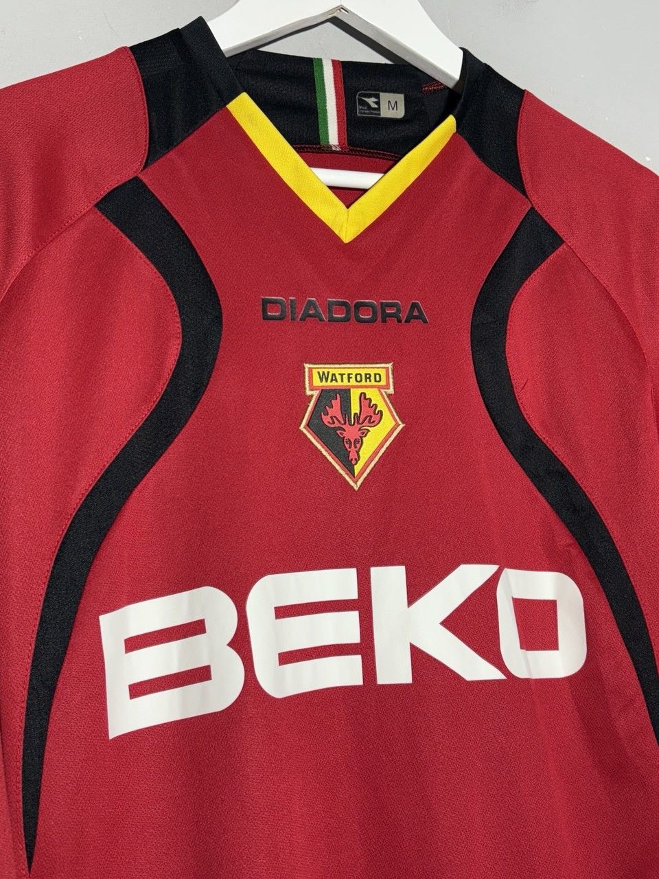 Diadora Diadora Watford 2007/08 Away Long Sleeve Soccer Jersey Size US M / EU 48-50 / 2 - 3 Thumbnail