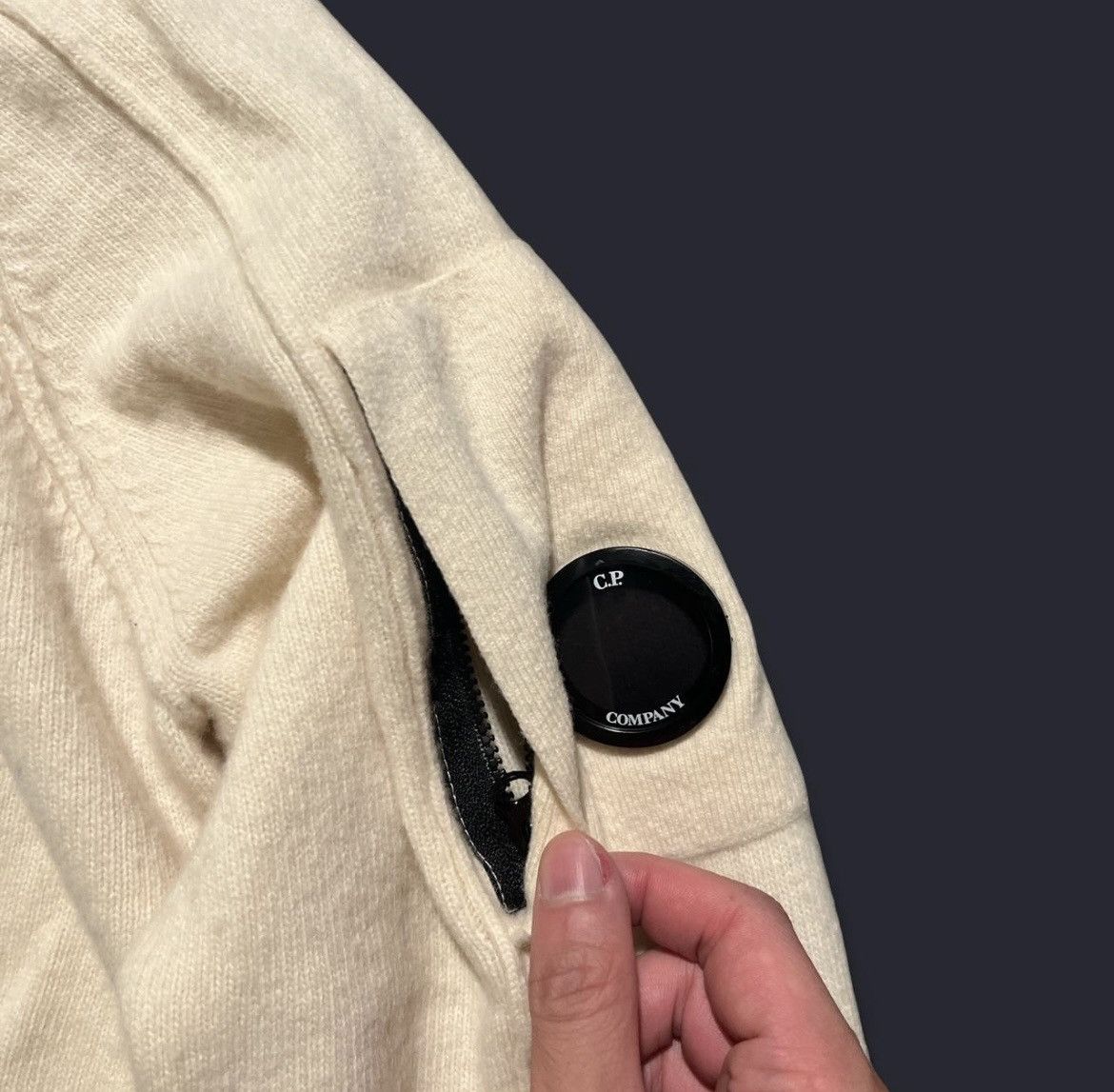 C.P. Company C.P company white/beige wool sweater Size US XL / EU 56 / 4 - 4 Thumbnail