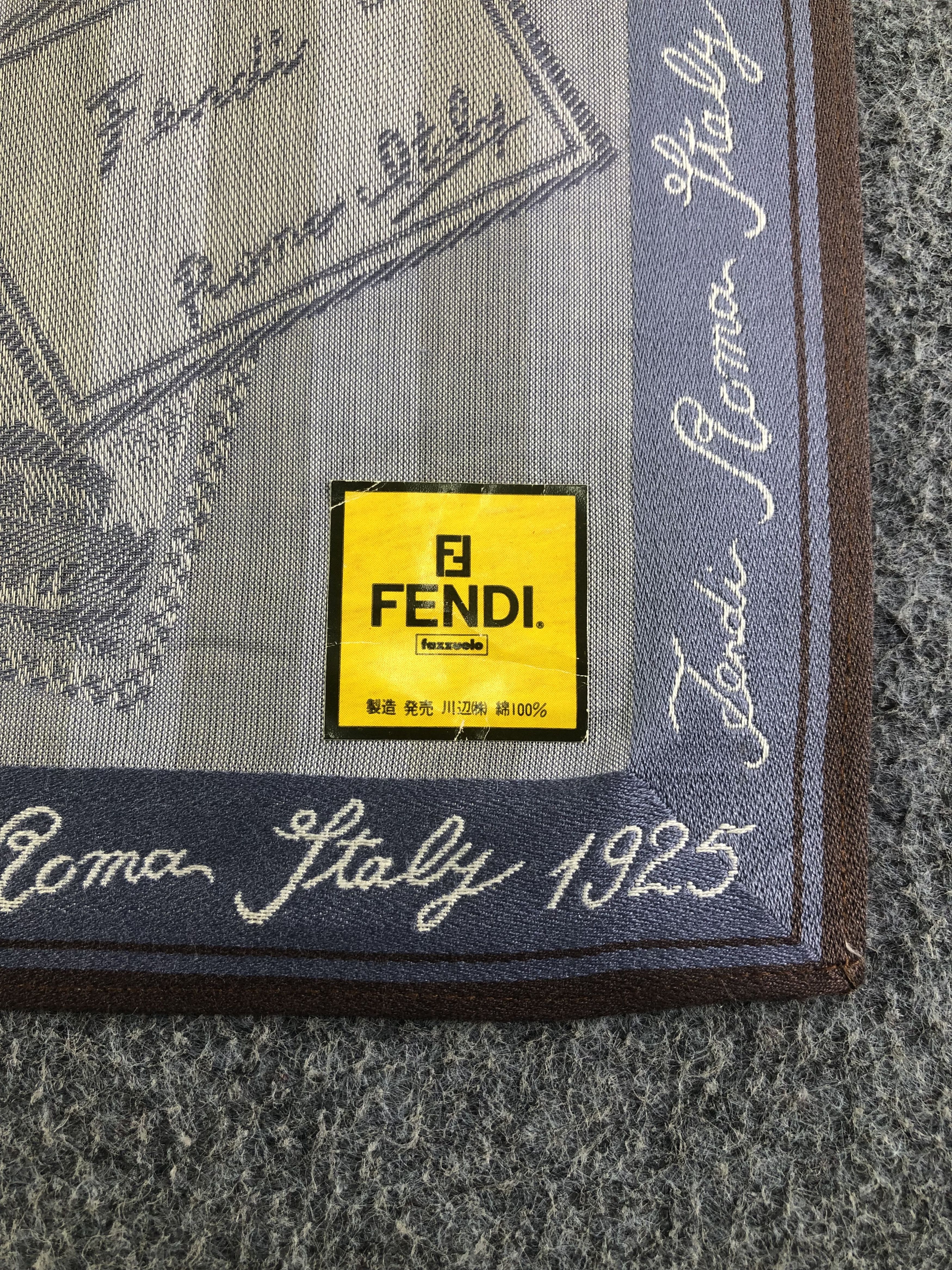 Fendi Vintage Fendi Handkerchief / Bandana / Neckerchief A1899 Size ONE SIZE - 5 Thumbnail