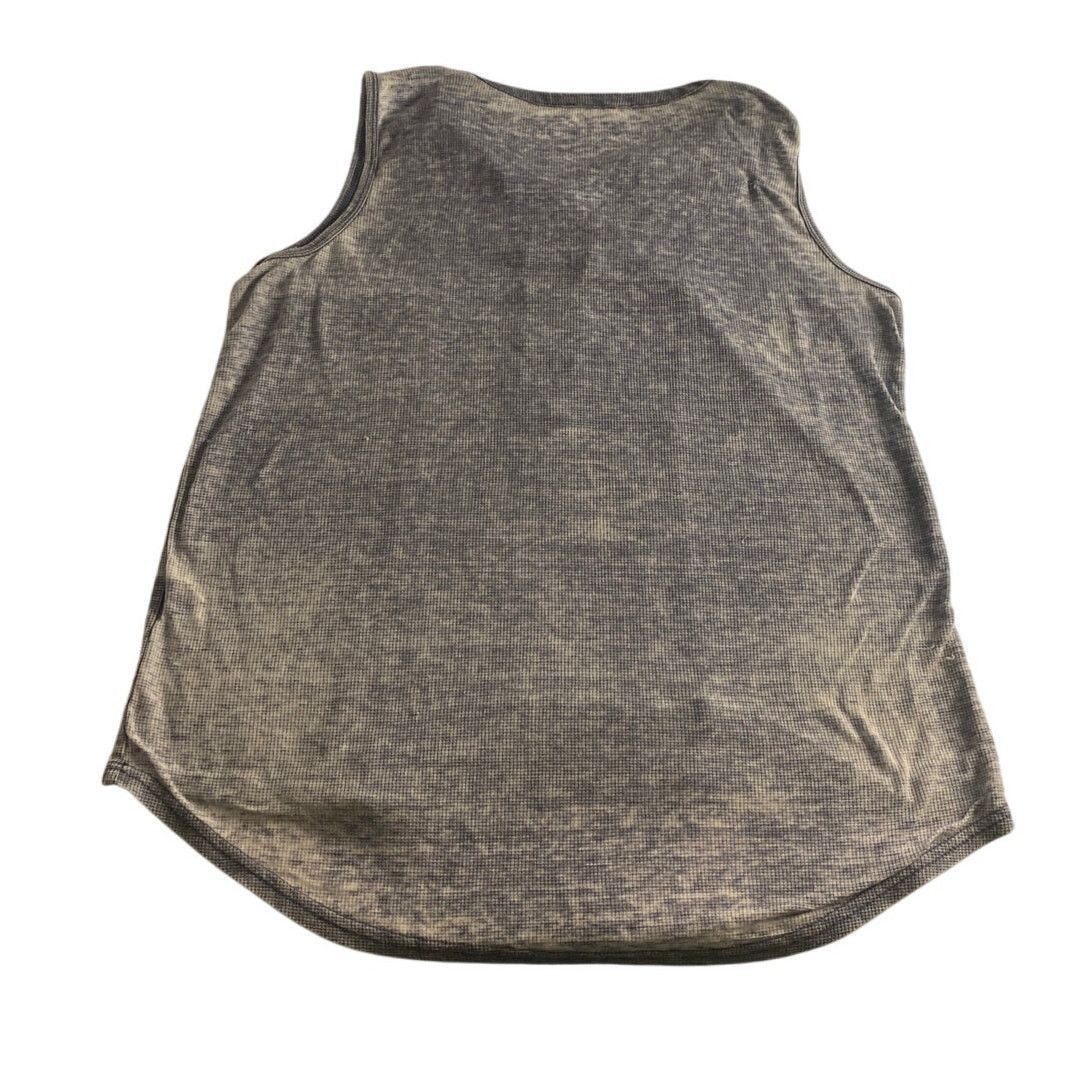 Other Casual Washed Gray Henley Sleeveless Tank Top June Delancey Size XL / US 12-14 / IT 48-50 - 7 Thumbnail