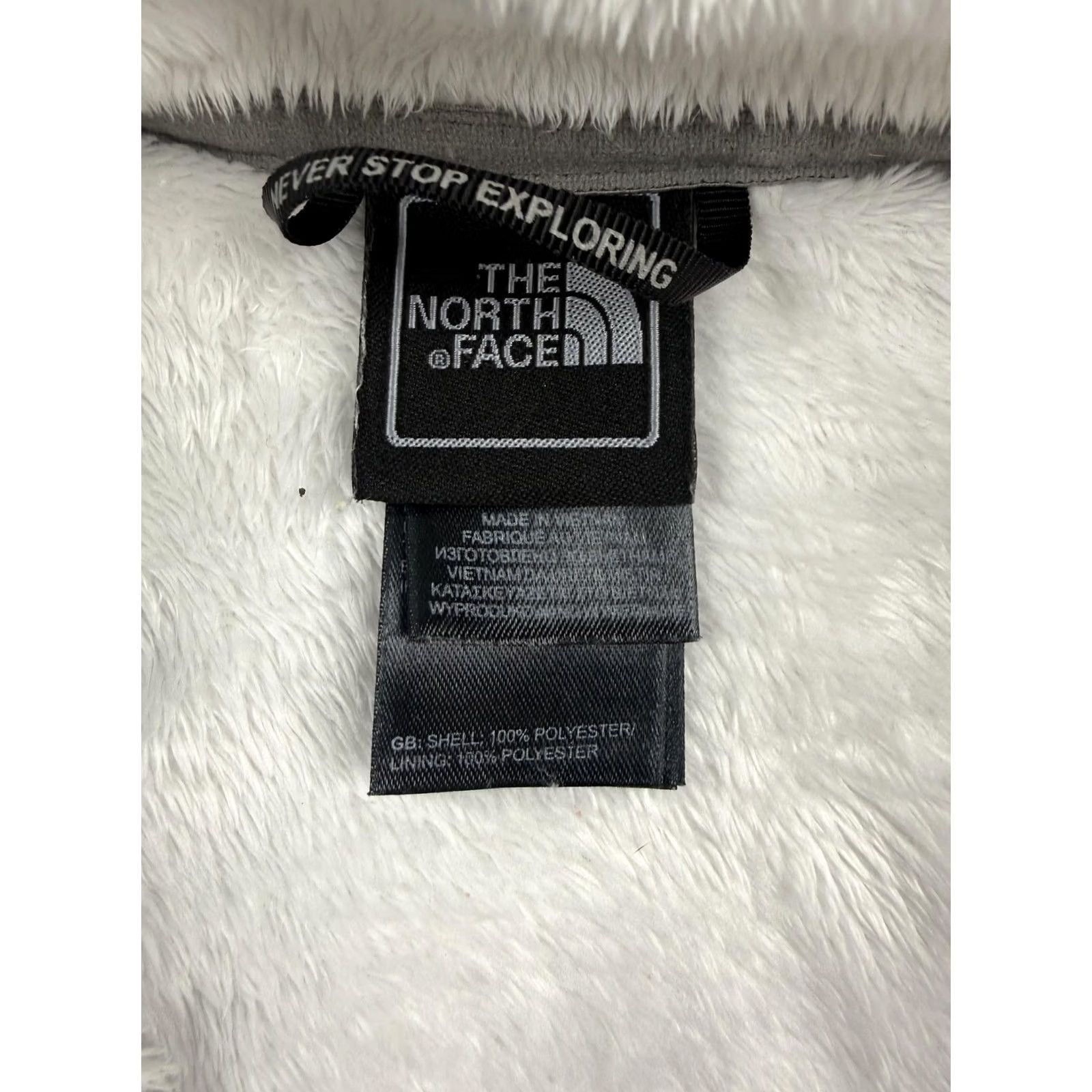 The North Face The North Face Fleece Jacket Womens Small White Osito Full Zip Outdoor Warm S/N Logo Pockets Zipper Size S / US 4 / IT 40 - 4 Thumbnail