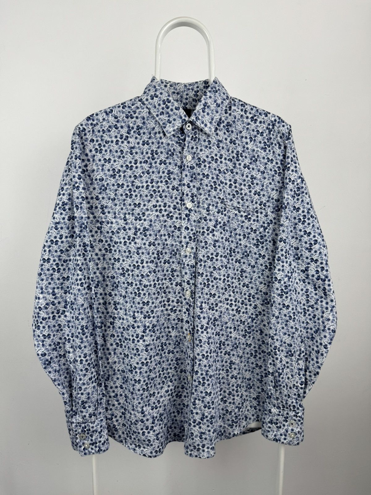 Hugo Boss Hugo Boss Printed Long Sleeve Shirt Size US M / EU 48-50 / 2 - 1 Thumbnail