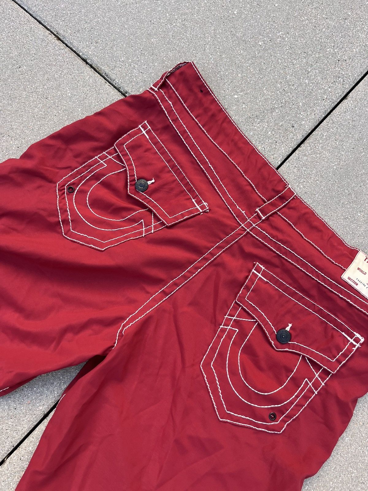 Japanese Brand Vintage True Religion Japanese Y2K Crazy Shorts Size US 38 / EU 54 - 2 Thumbnail