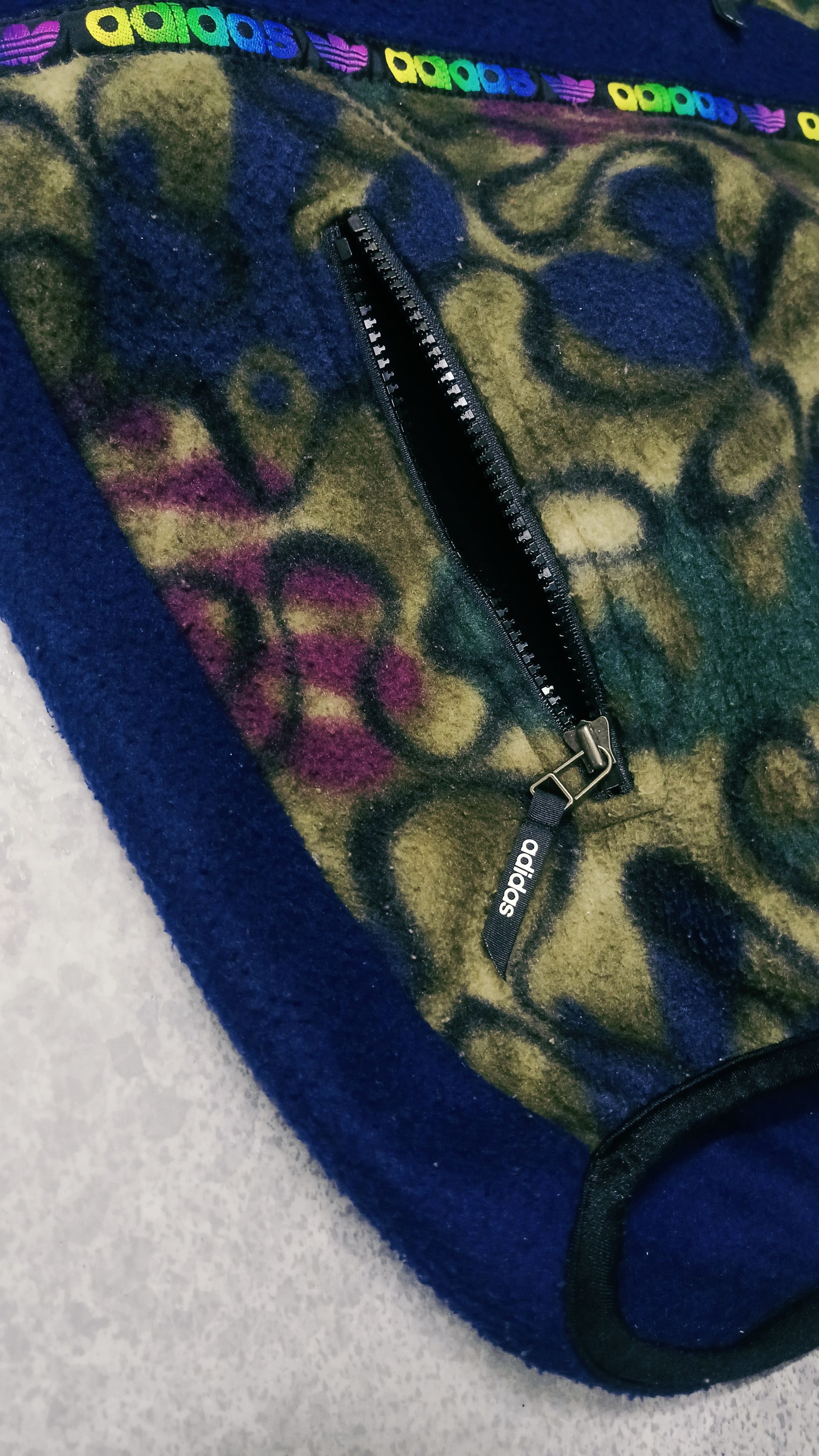 Adidas Vintage Adidas x Descente Half Zipper Fleece Sweatet Size US L / EU 52-54 / 3 - 6 Thumbnail
