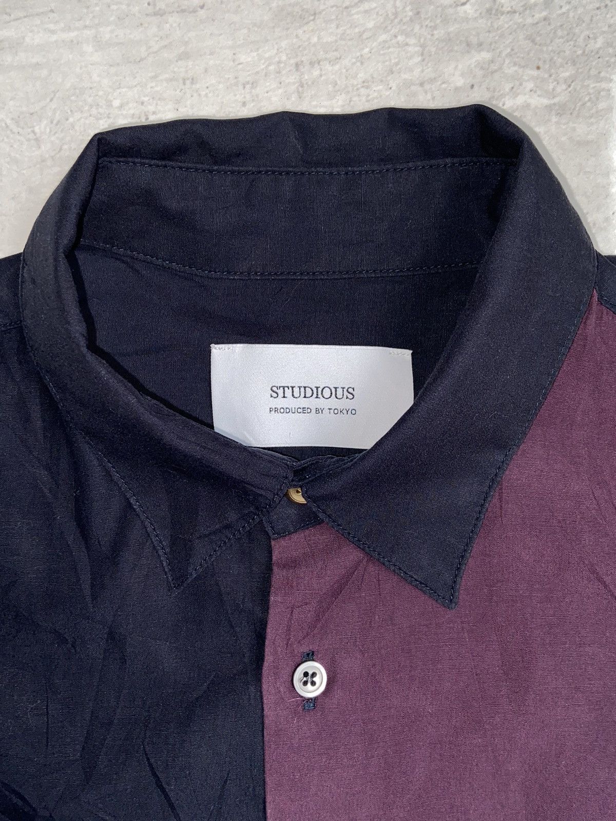 STUDIOUS STUDIOUS By Tokyo Navy Shirt Size 48L - 9 Thumbnail