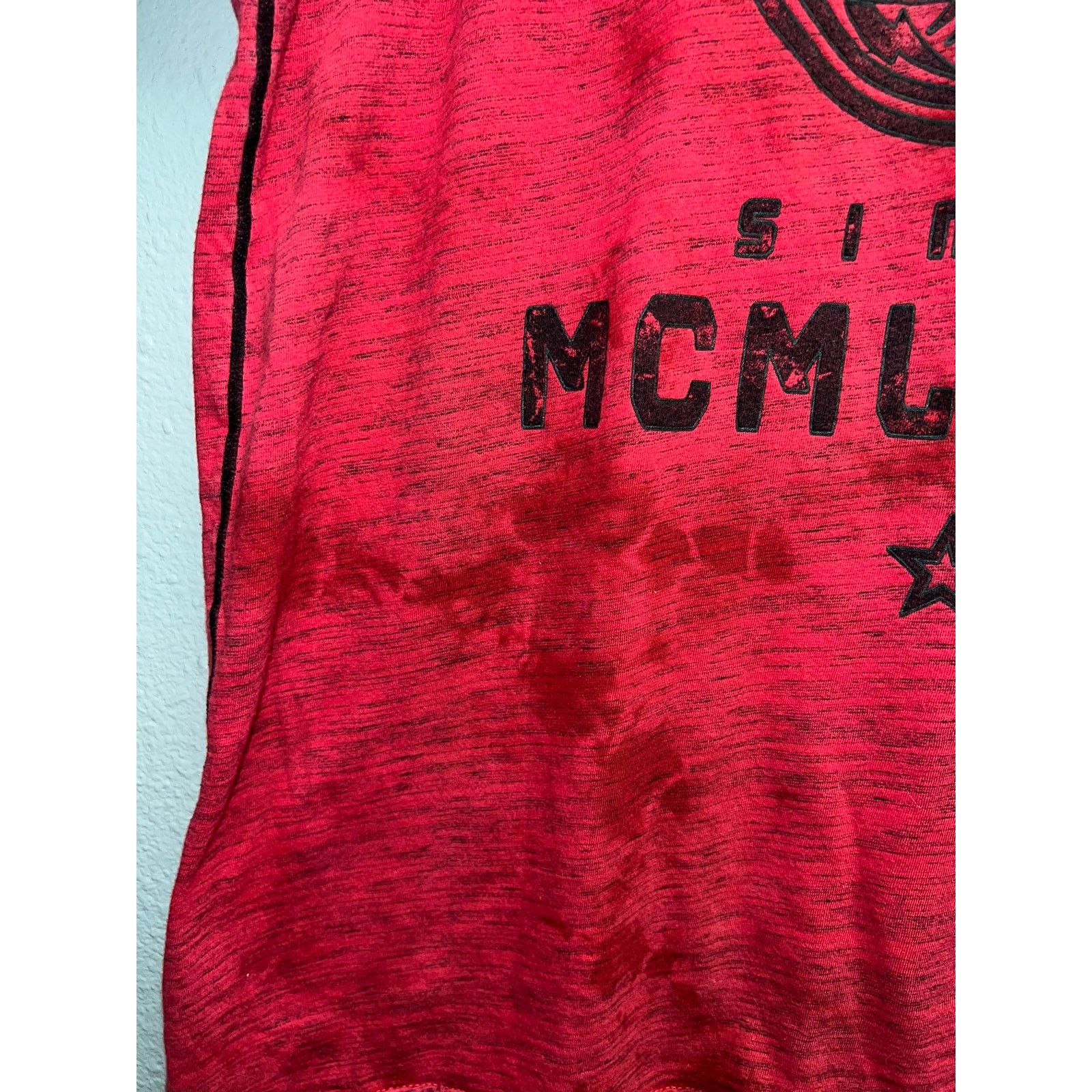 American Apparel American Fighter Shirt Freemont Red Graphic XL Y2K 2000s Size US XL / EU 56 / 4 - 10 Thumbnail