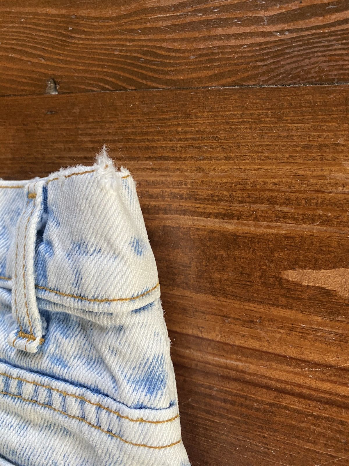 Levi's Vintage 80’s Levi’s Orange Tab Acid Wash Denim Jean Shorts Size US 31 - 9 Thumbnail