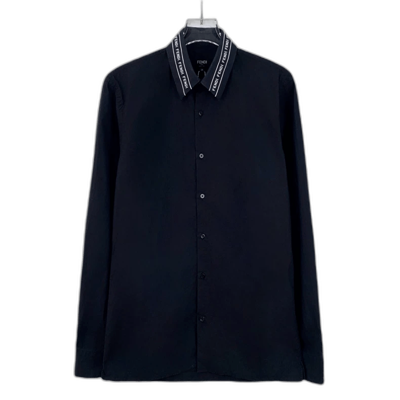 Fendi Fendi Black Long Sleeve Polo Shirt Size US S / EU 44-46 / 1 - 1 Thumbnail