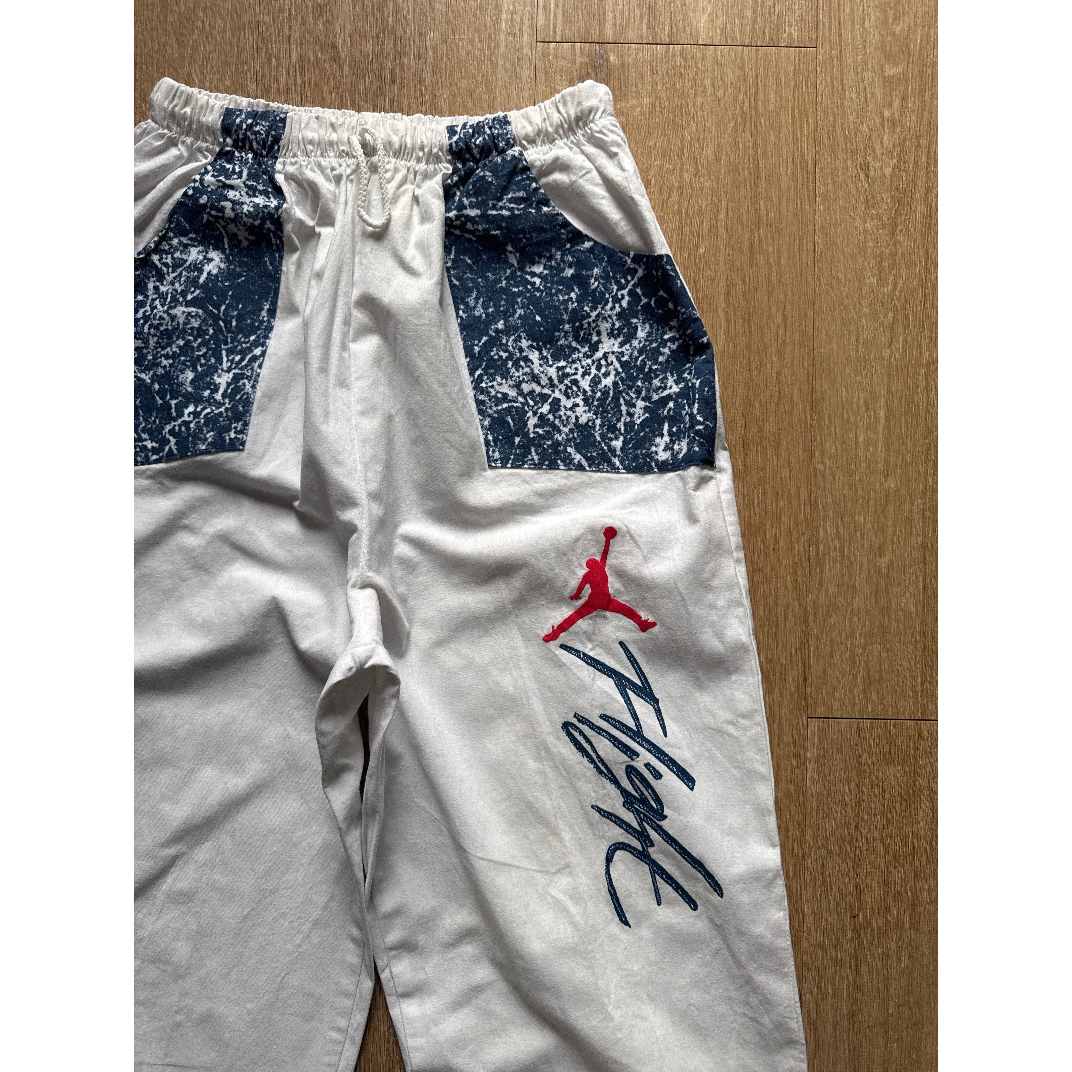 Other Vintage 80s Nike Jordan Flight Track Pants Size US 32 / EU 48 - 2 Thumbnail
