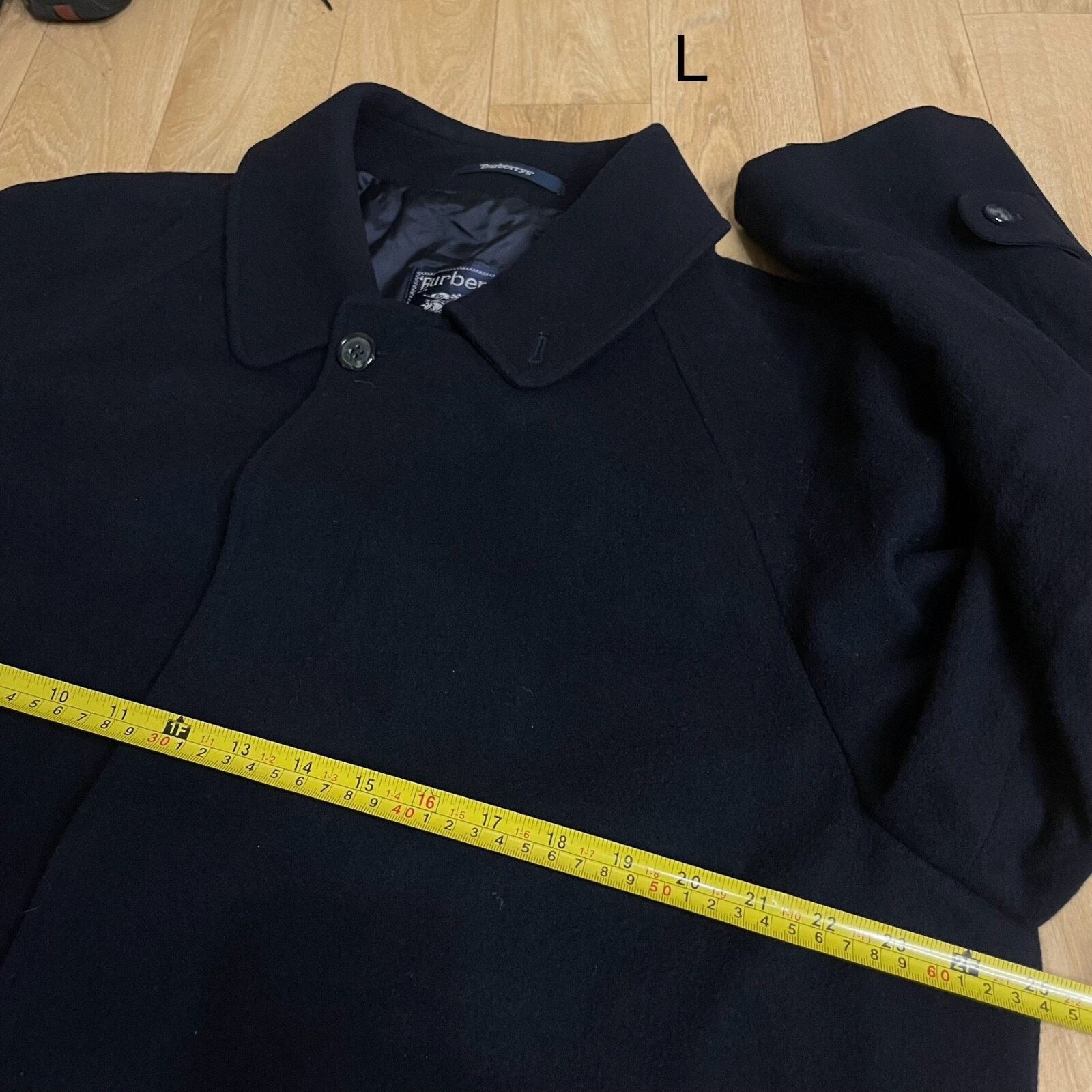 Burberry VINTAGE Burberry Trench Coat CASHEMERE VIRGIN WOOL BLUEnavy Size US L / EU 52-54 / 3 - 15 Thumbnail