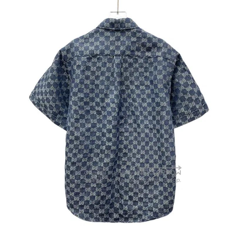 Gucci Gucci Blue logo jacquard full print linen lapel single-bre Size XS / US 0-2 / IT 36-38 - 2 Thumbnail