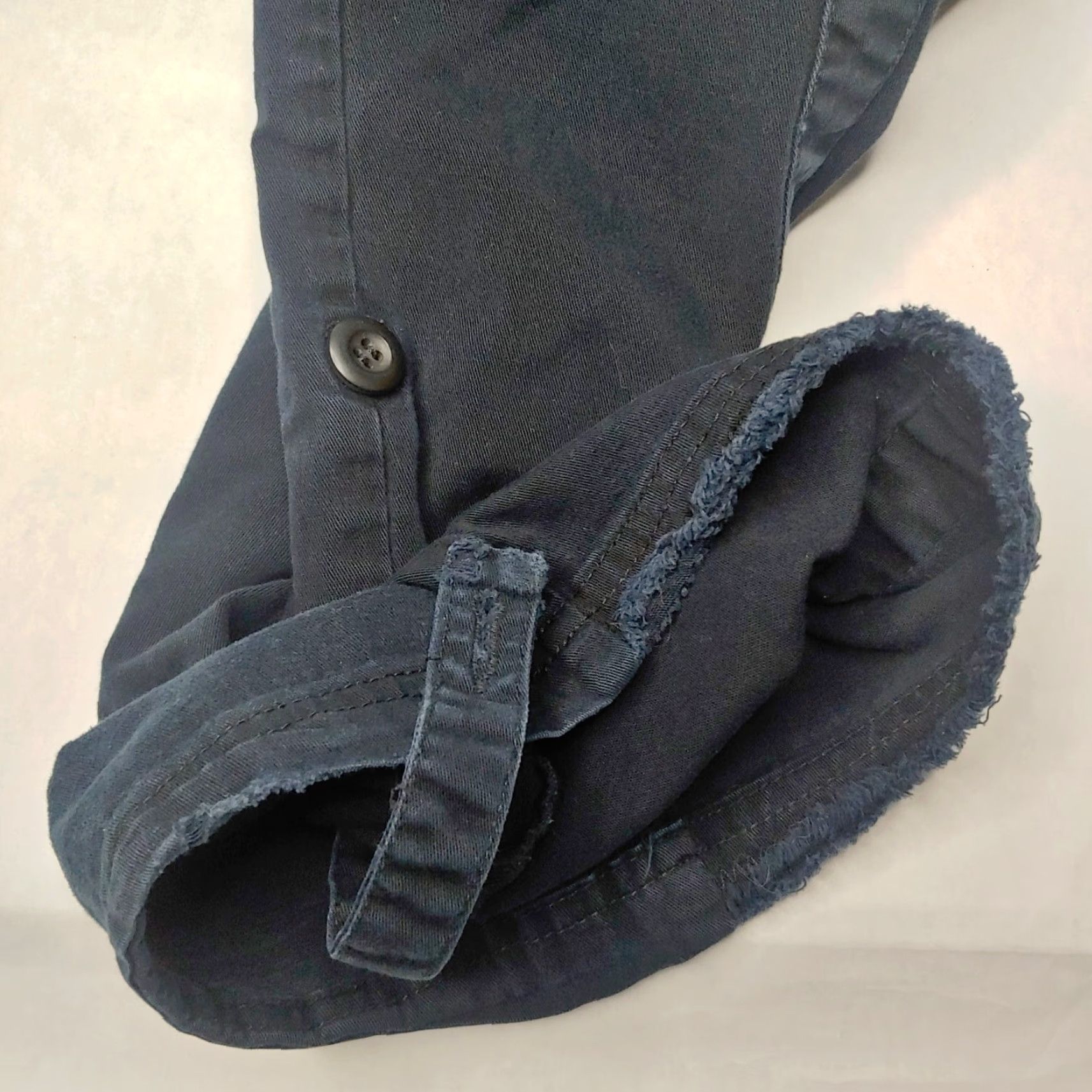 Vintage VINTAGE Arizona Jean Co Women’s Canvas Cargo Pants Y2K Distressed Blue Size 9 Size 35" - 6 Thumbnail