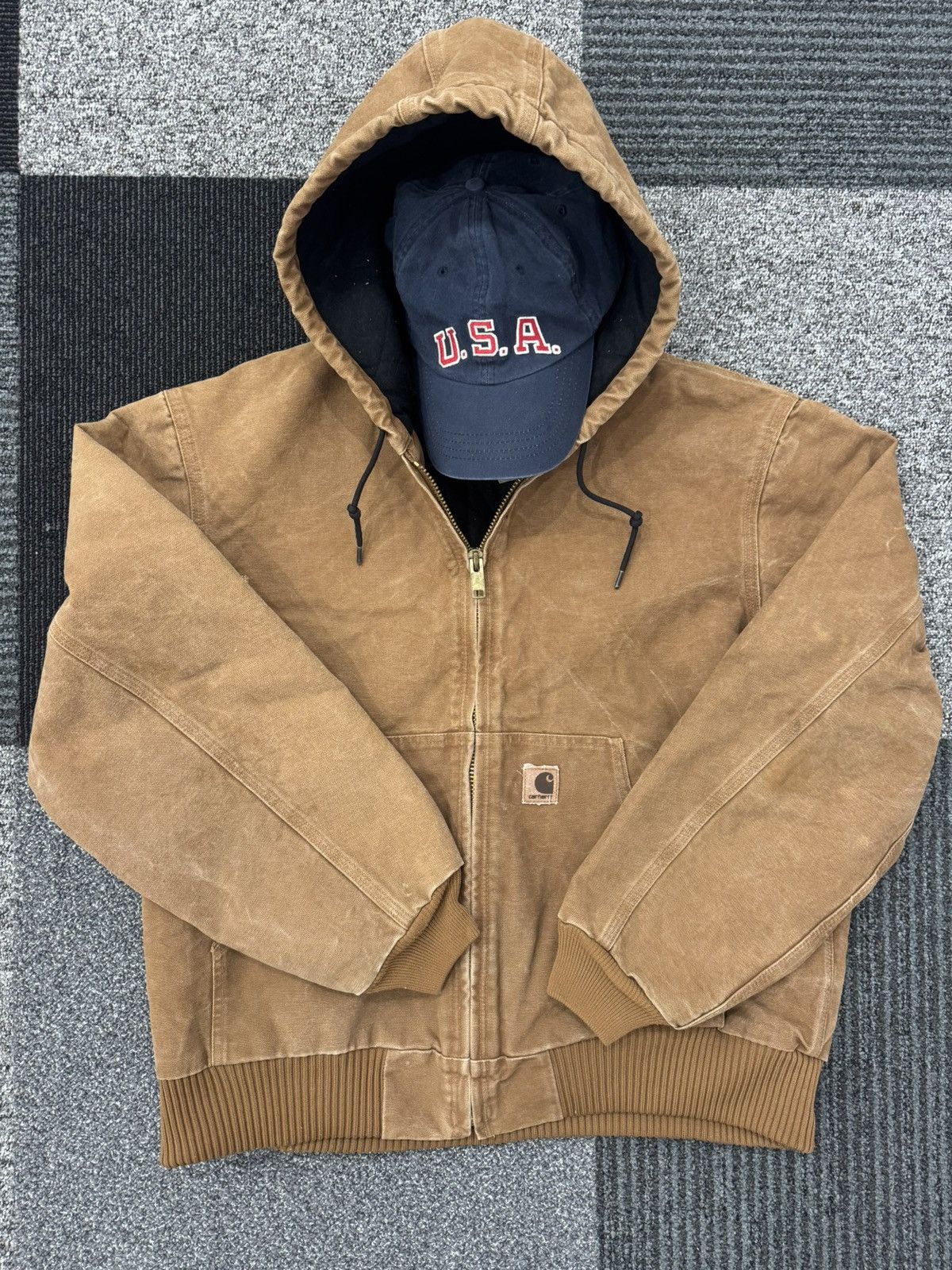 Carhartt Carhartt Active Jacket j68 BRK usa vintage og | Grailed