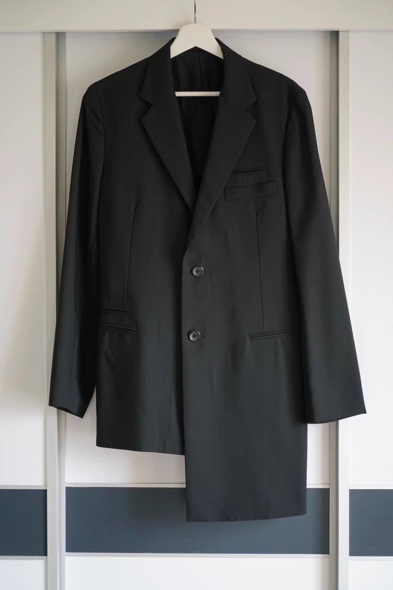 Yohji Yamamoto Yohji Yamamoto 09ss Asymmetric Wool Blazer K4 Size US M / EU 48-50 / 2 - 1 Thumbnail