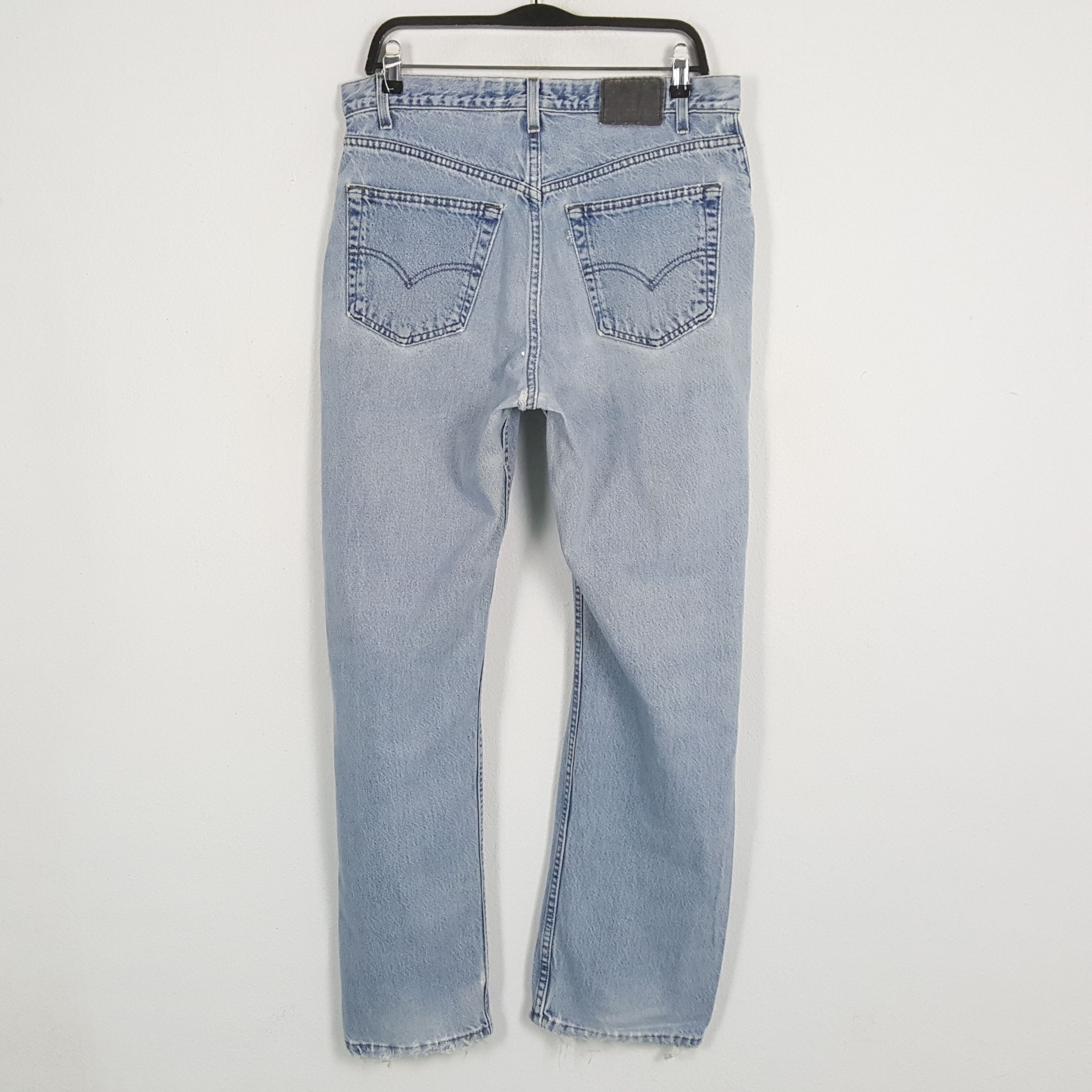 Levi's × Vintage LEVI'S Straight Relaxed Streetwear Style Distressed Jeans Size US 33 - 4 Thumbnail