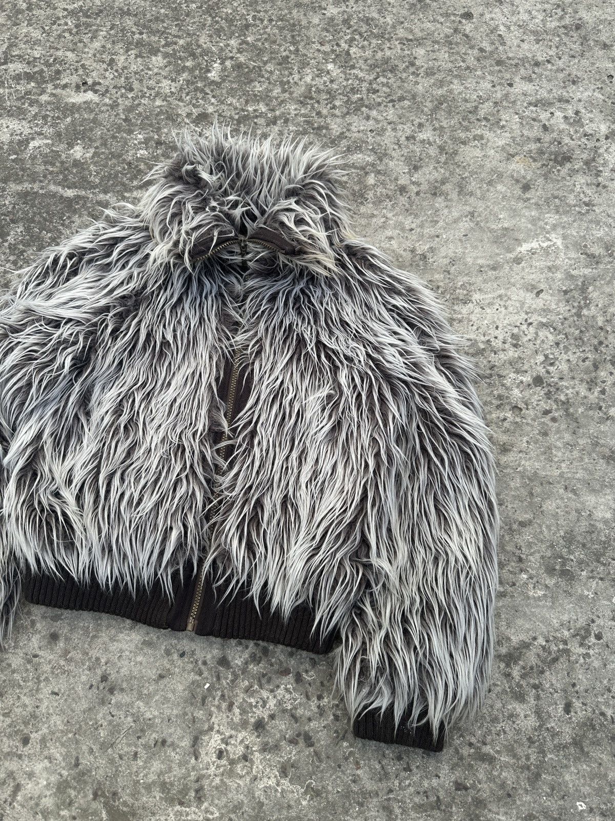 Other Y2K Vintage Fur Jacket Mohair Streetwear Opium Alt Rare VTg Size S / US 4 / IT 40 - 3 Thumbnail