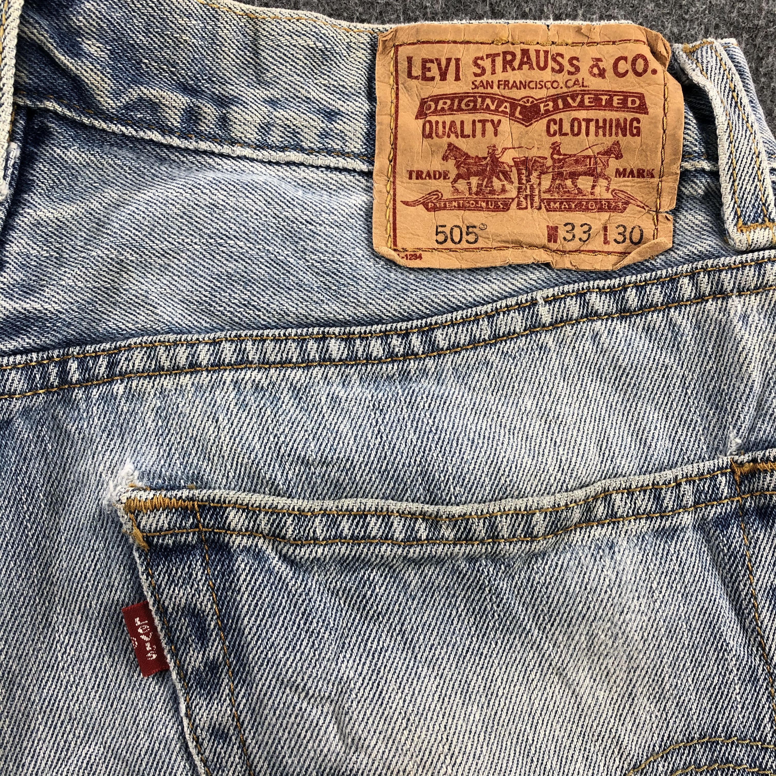 Levi's Vintage Levis Jeans Lot 505 Light Washed Denim-J970 Size US 33 - 5 Thumbnail