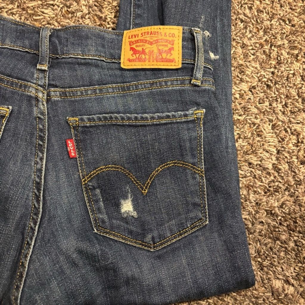 Levi's Levi's Blue Denim 711 Skinny Jeans Size 26" / US 2 / IT 38 - 1 Thumbnail