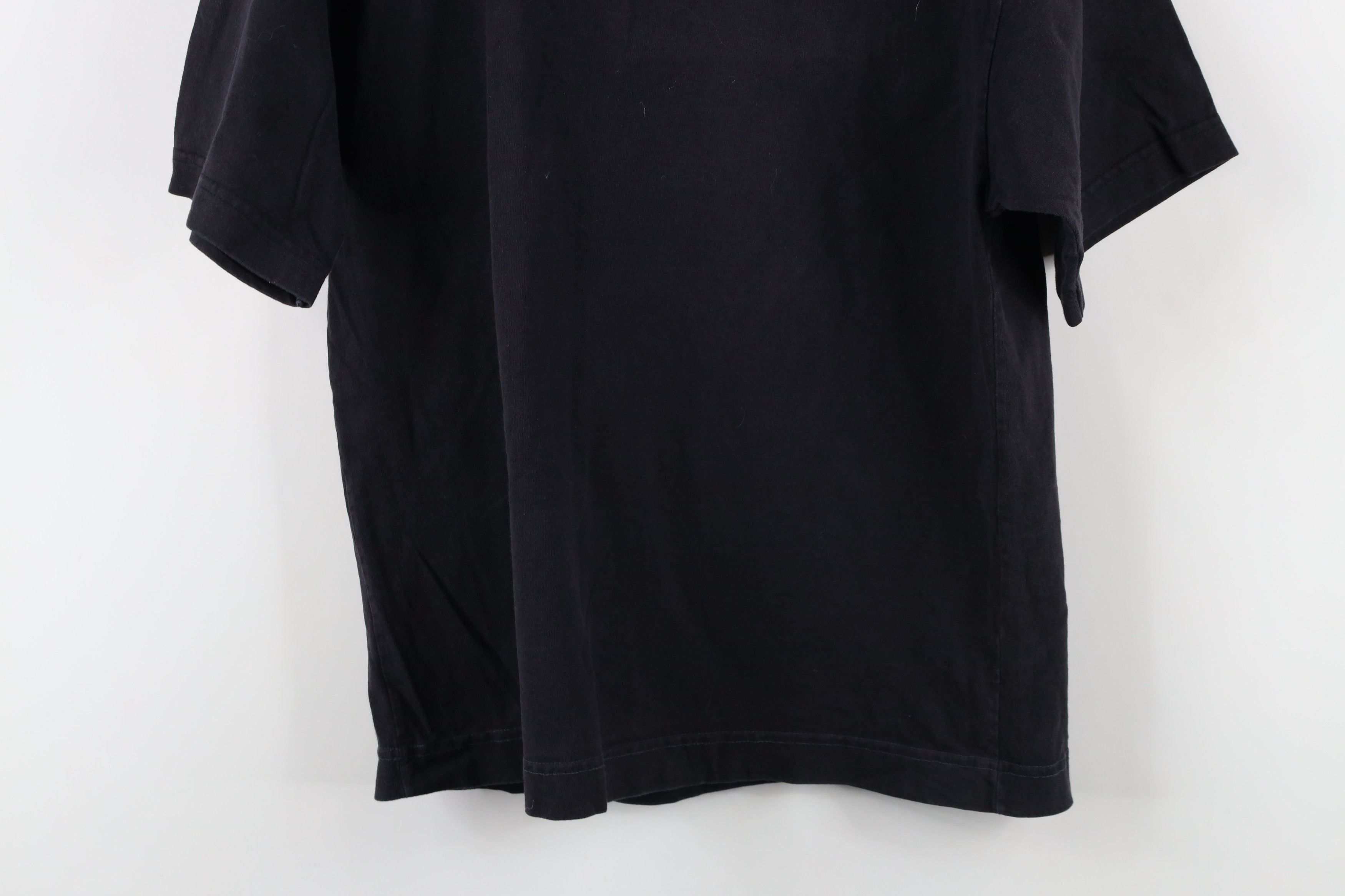 Vintage Vintage 90s Streetwear Blank Pocket T-Shirt Black Cotton Size L / US 10 / IT 46 - 9 Thumbnail